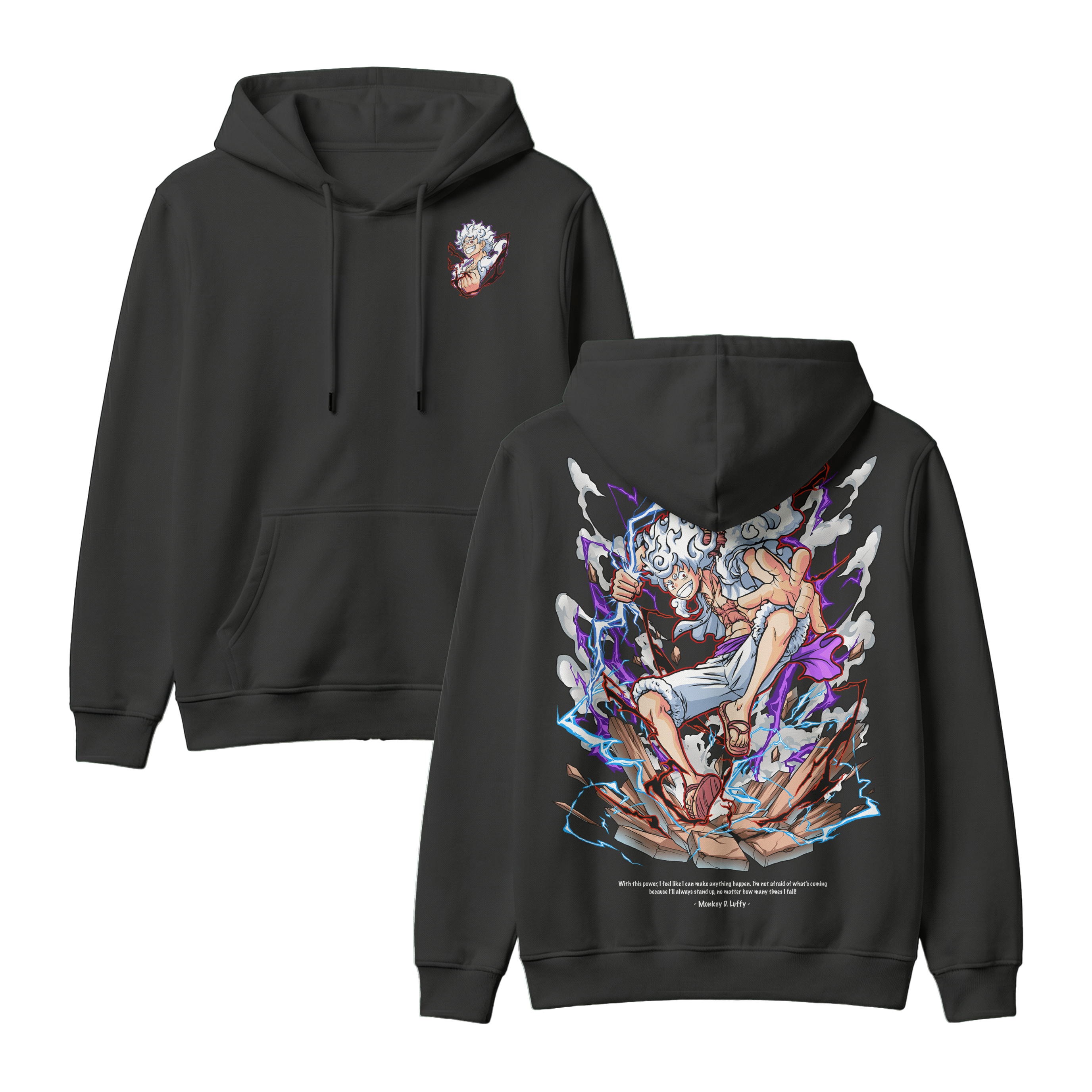 Anime One Piece Monkey D. Luffy Pullover Hoodie - RZM001