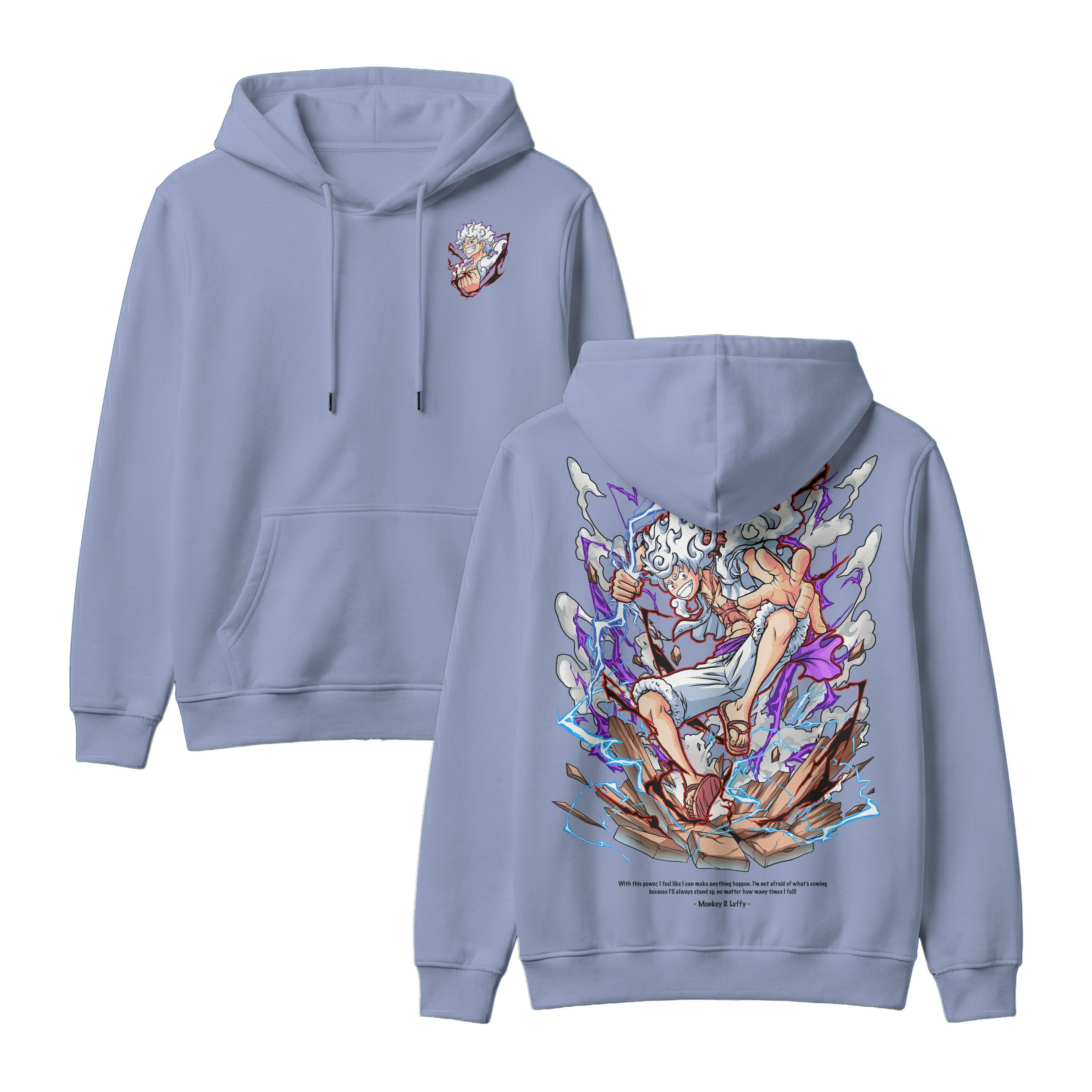 Anime One Piece Monkey D. Luffy Pullover Hoodie - RZM001