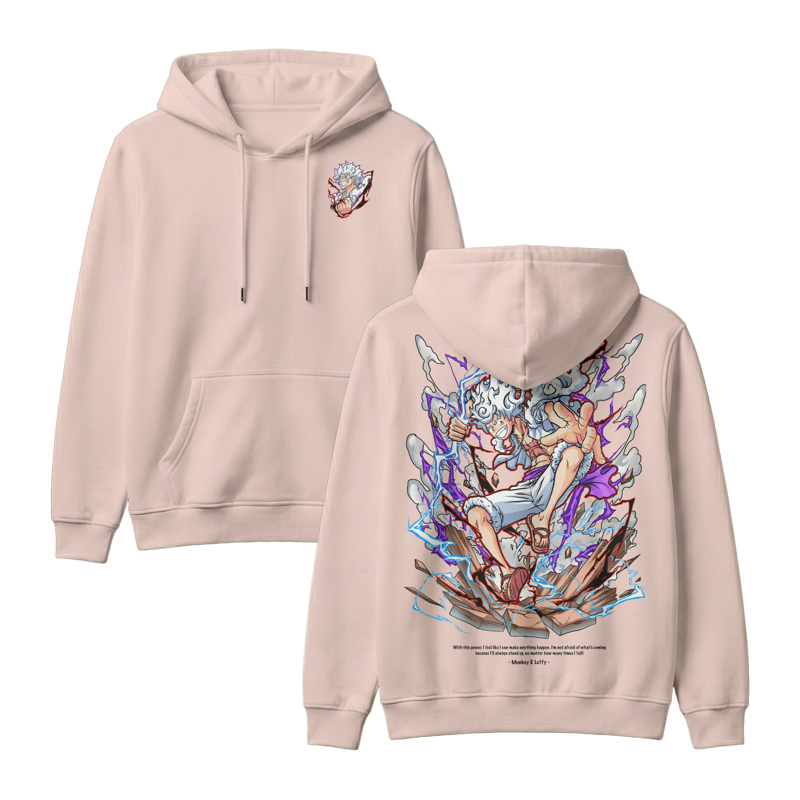 Anime One Piece Monkey D. Luffy Pullover Hoodie - RZM001