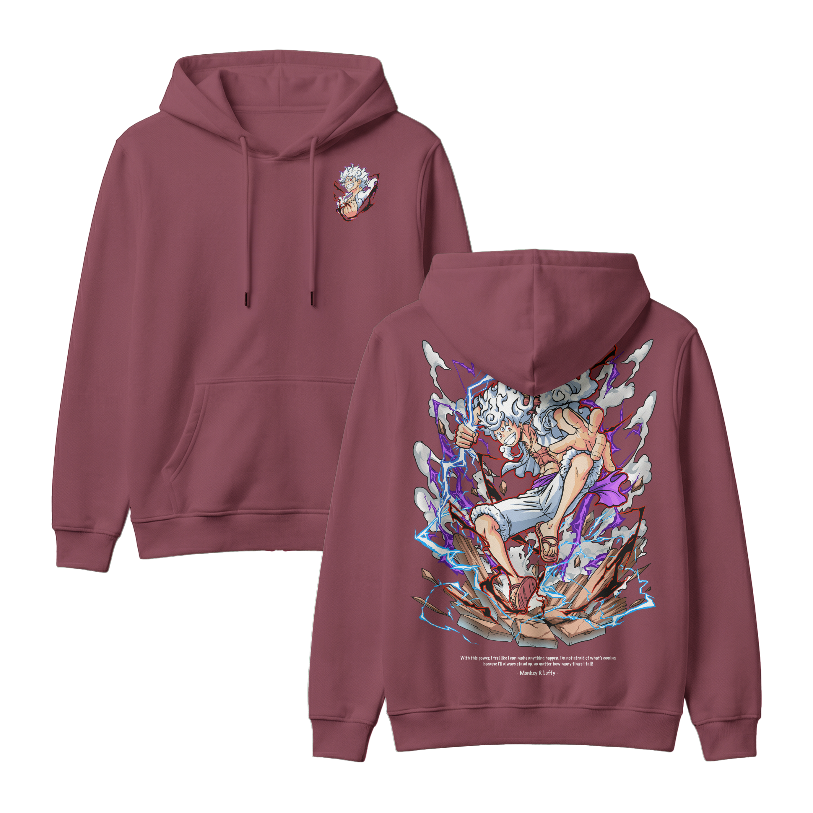 Anime One Piece Monkey D. Luffy Pullover Hoodie - RZM001