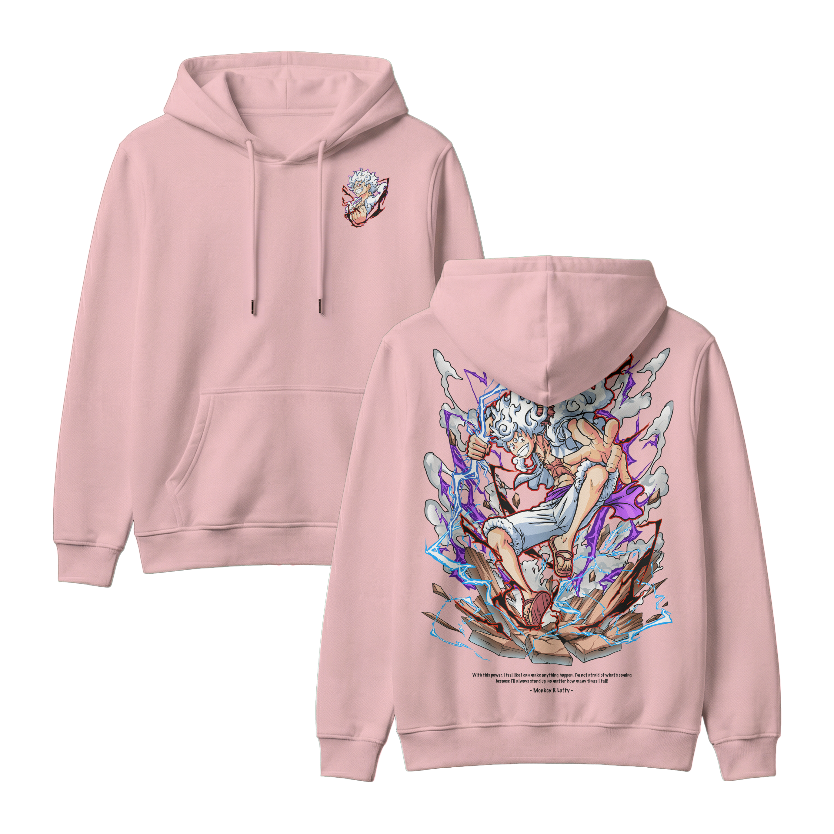 Anime One Piece Monkey D. Luffy Pullover Hoodie - RZM001