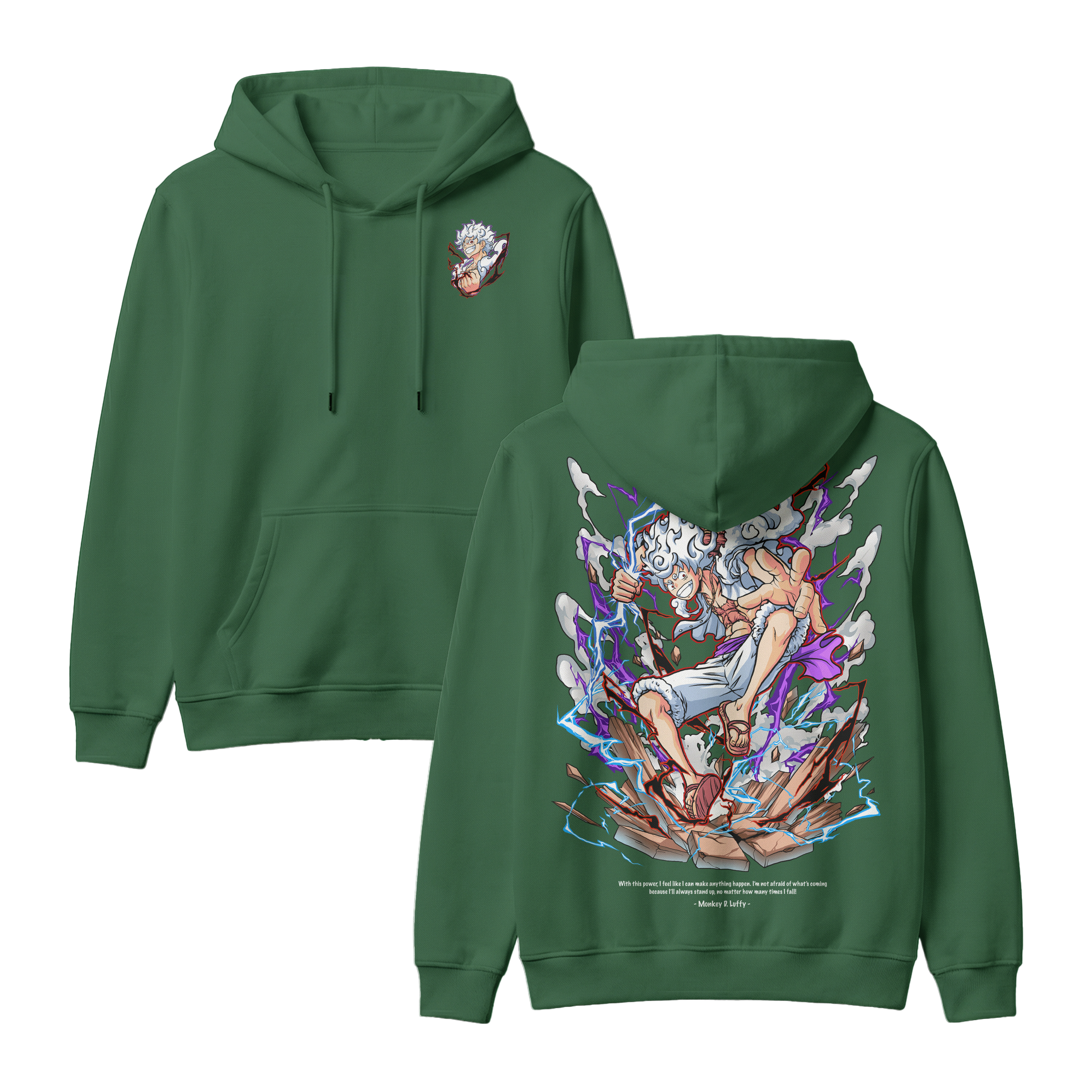 Anime One Piece Monkey D. Luffy Pullover Hoodie - RZM001