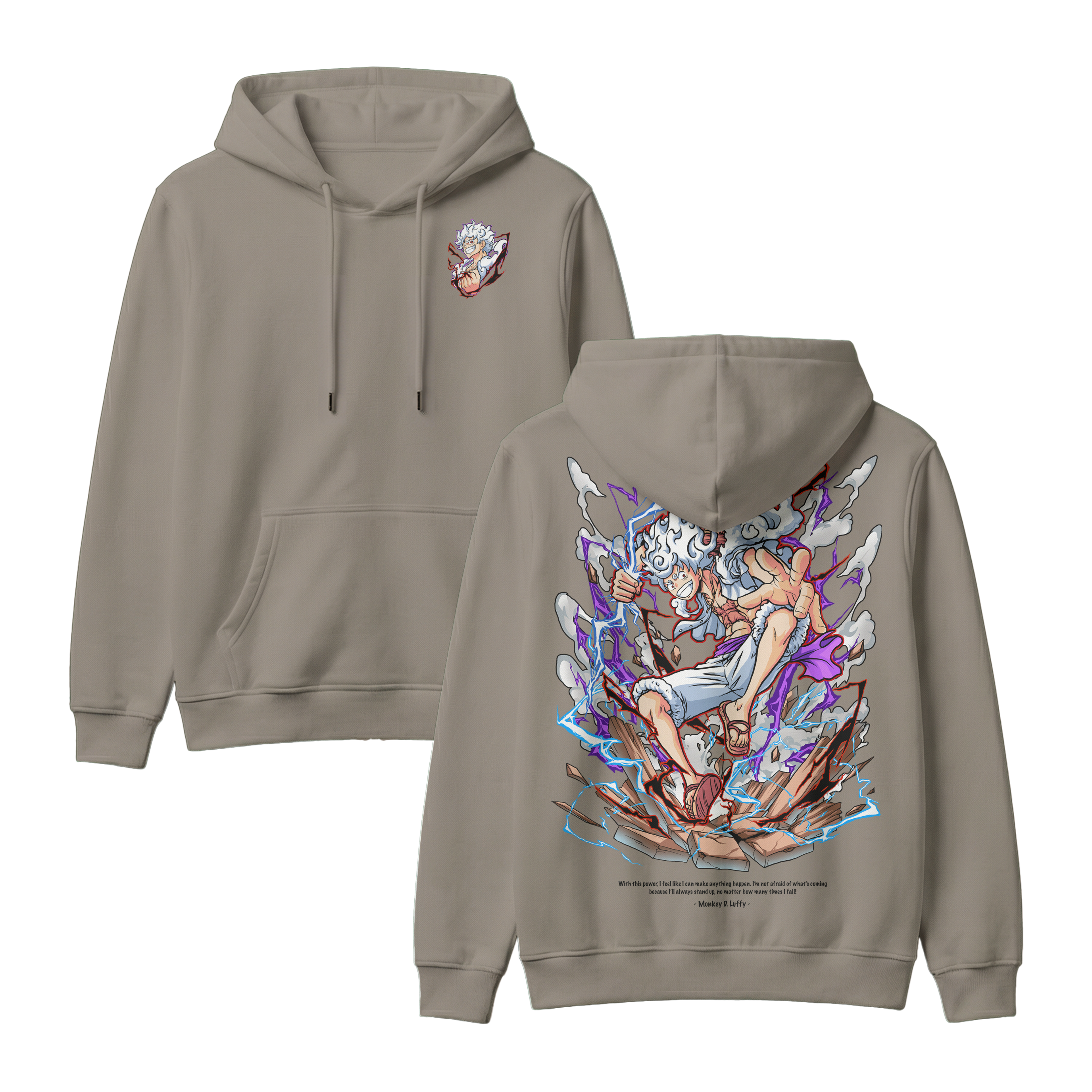 Anime One Piece Monkey D. Luffy Pullover Hoodie - RZM001