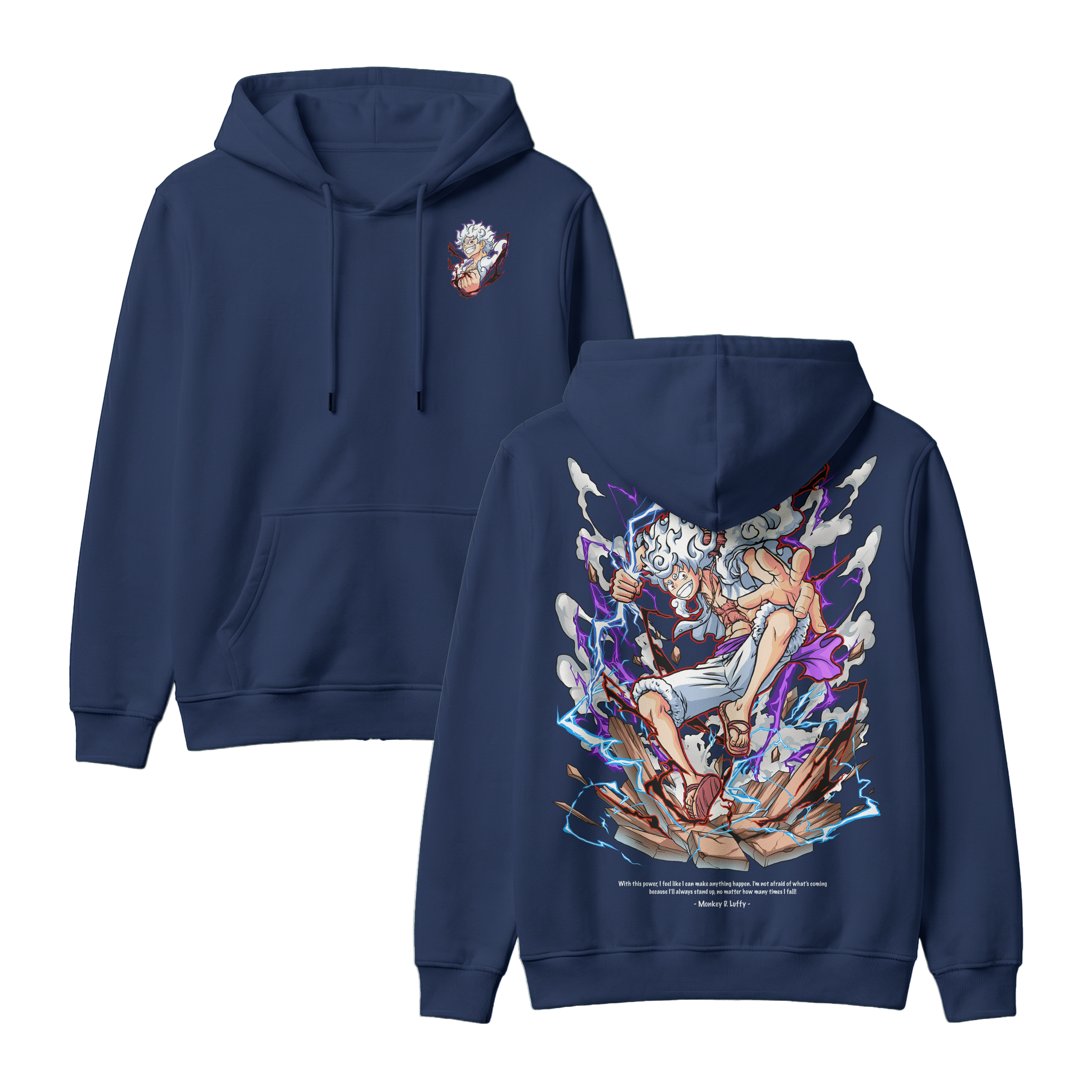 Anime One Piece Monkey D. Luffy Pullover Hoodie - RZM001