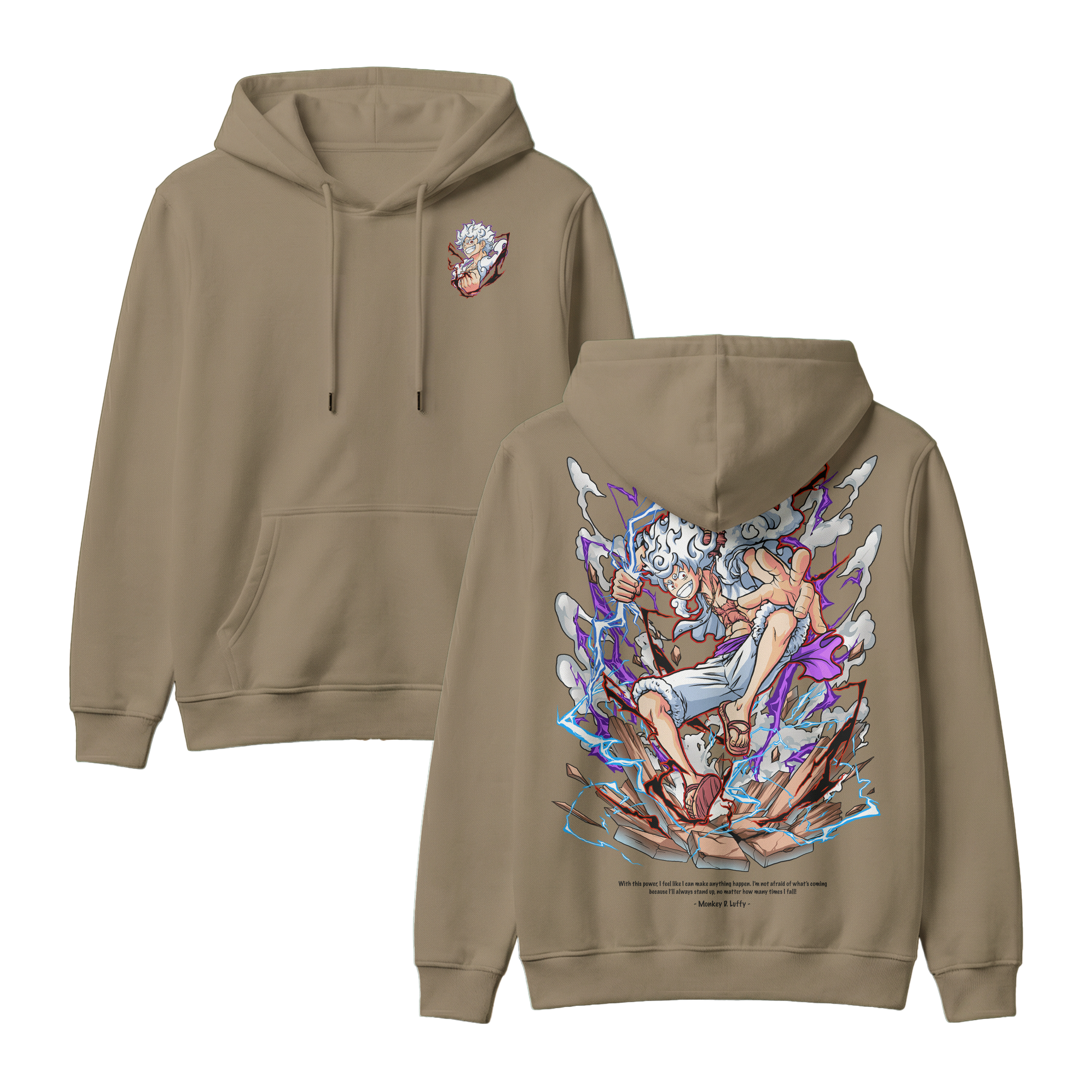 Anime One Piece Monkey D. Luffy Pullover Hoodie - RZM001