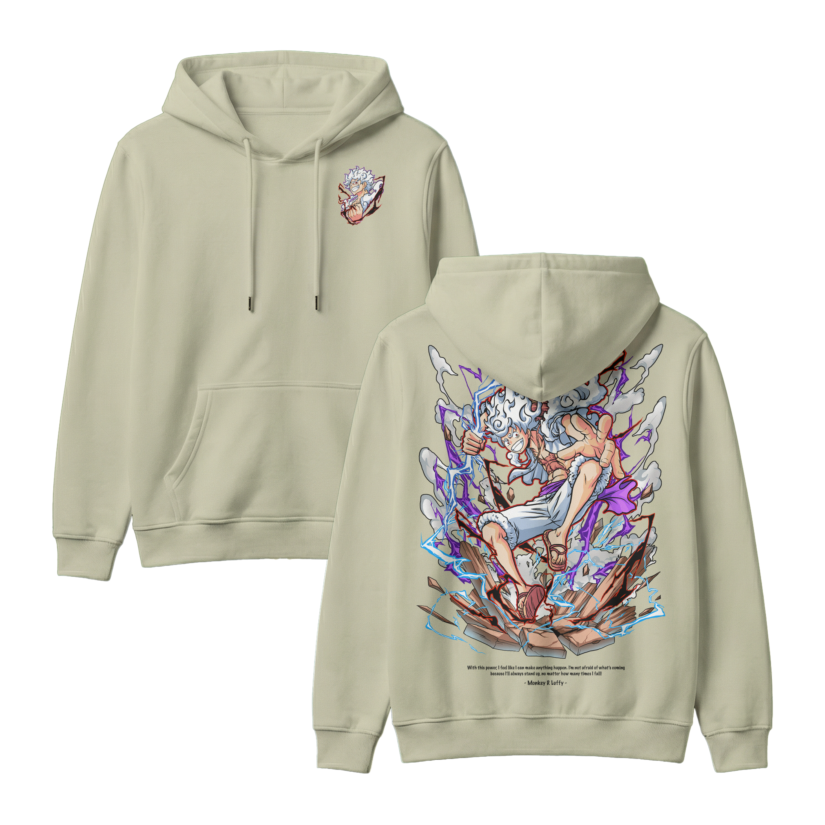 Anime One Piece Monkey D. Luffy Pullover Hoodie - RZM001