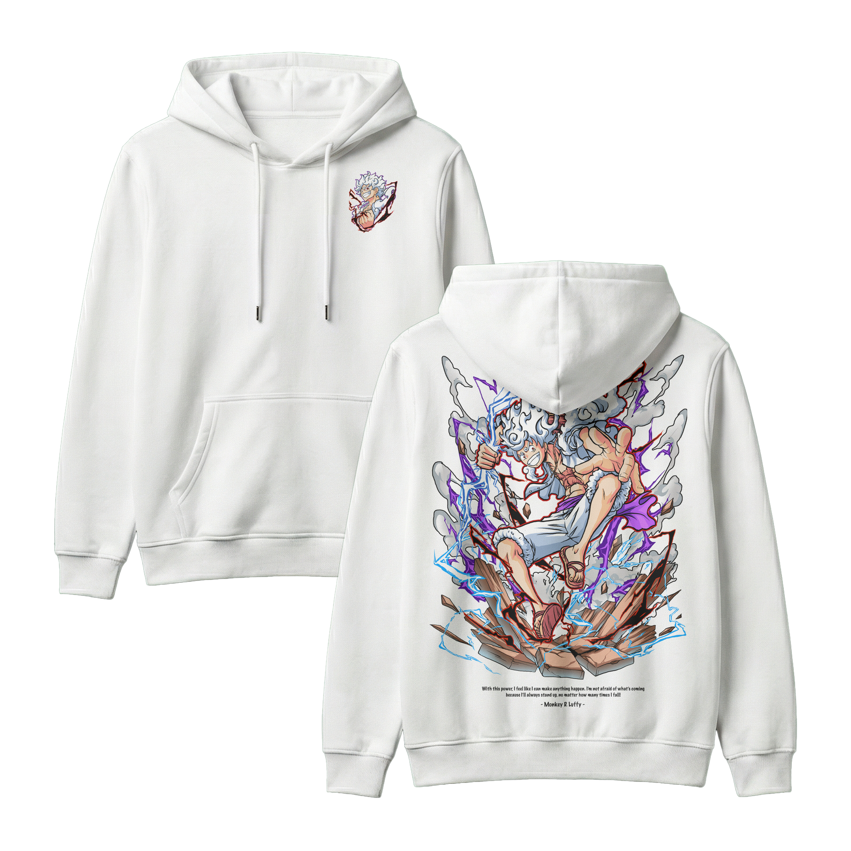 Anime One Piece Monkey D. Luffy Pullover Hoodie - RZM001