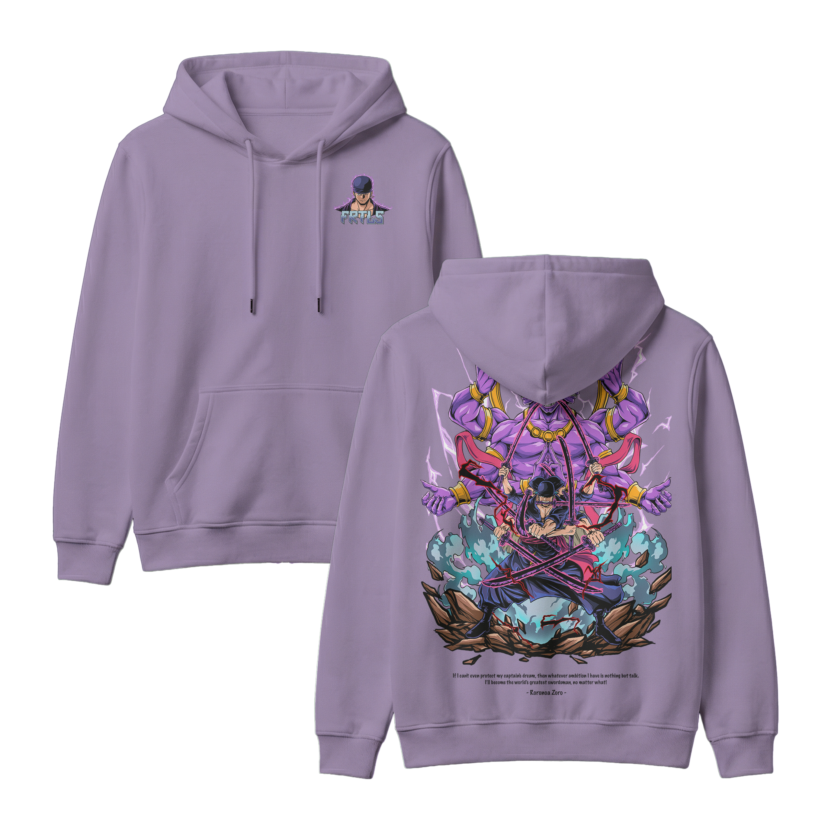 Anime One Piece Roronoa Zoro Pullover Hoodie - RZM002