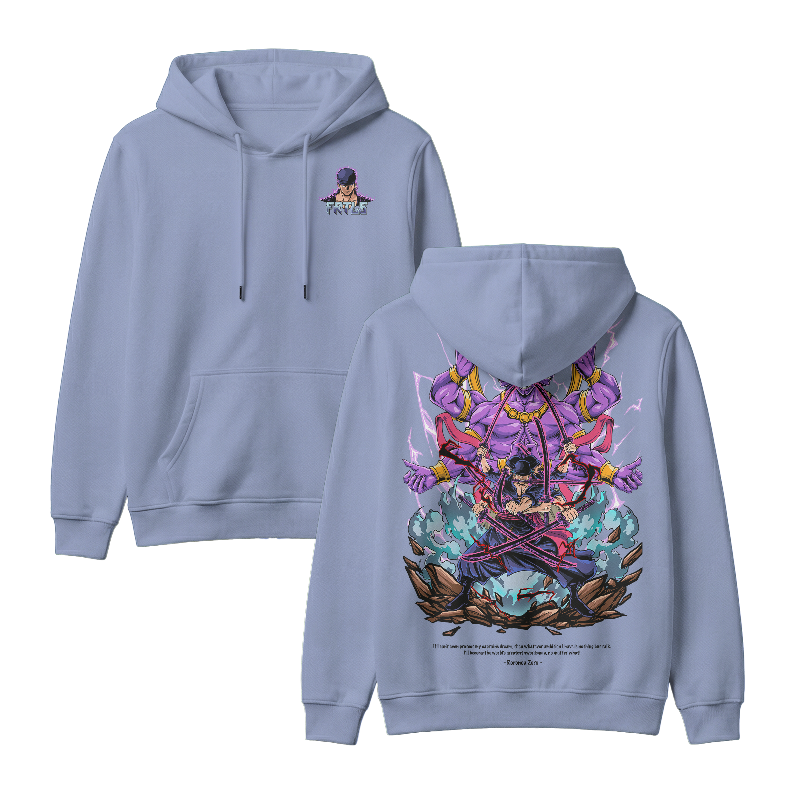 Anime One Piece Roronoa Zoro Pullover Hoodie - RZM002