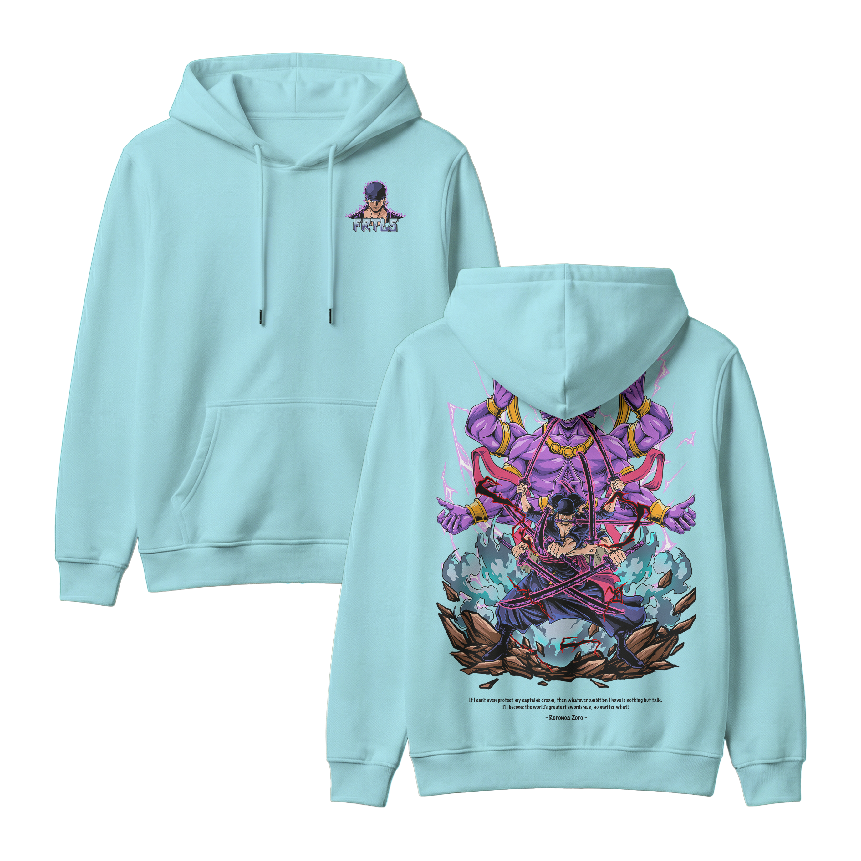 Anime One Piece Roronoa Zoro Pullover Hoodie - RZM002