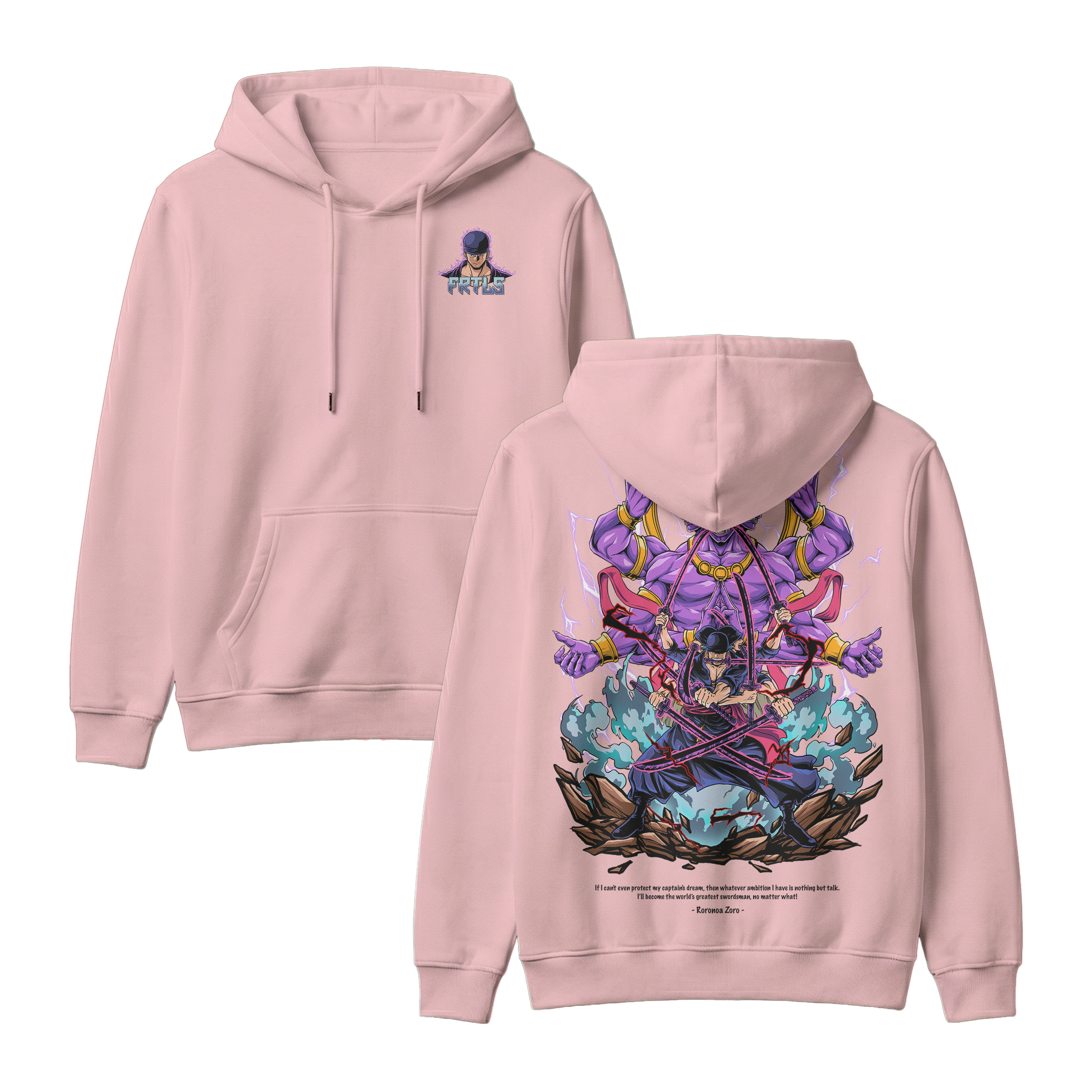 Anime One Piece Roronoa Zoro Pullover Hoodie - RZM002