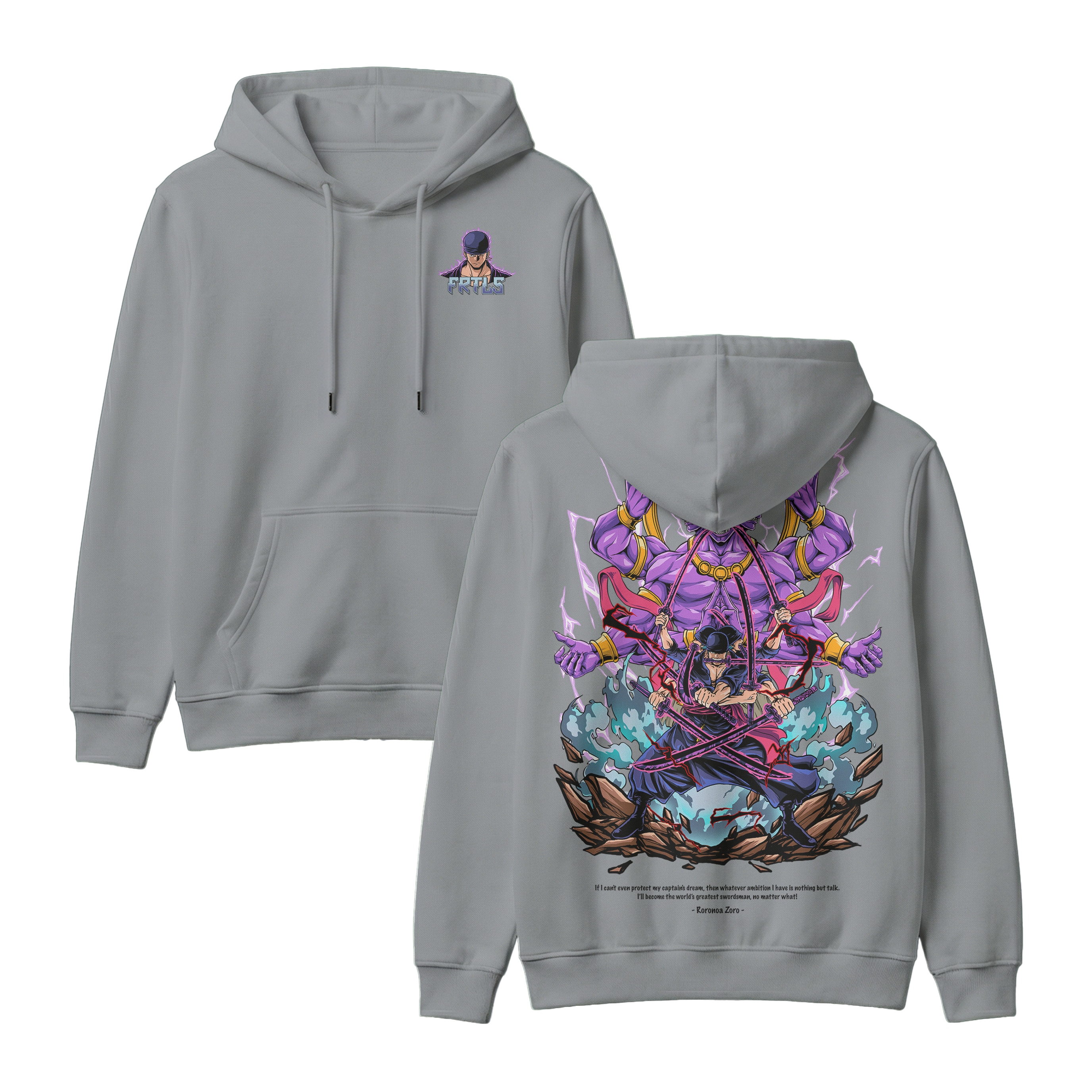 Anime One Piece Roronoa Zoro Pullover Hoodie - RZM002