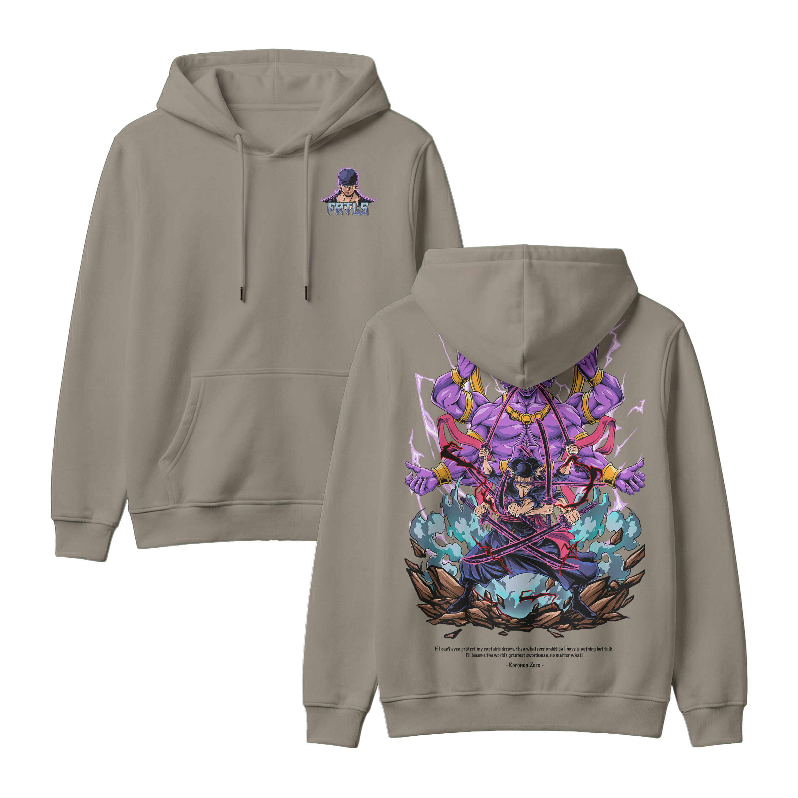 Anime One Piece Roronoa Zoro Pullover Hoodie - RZM002