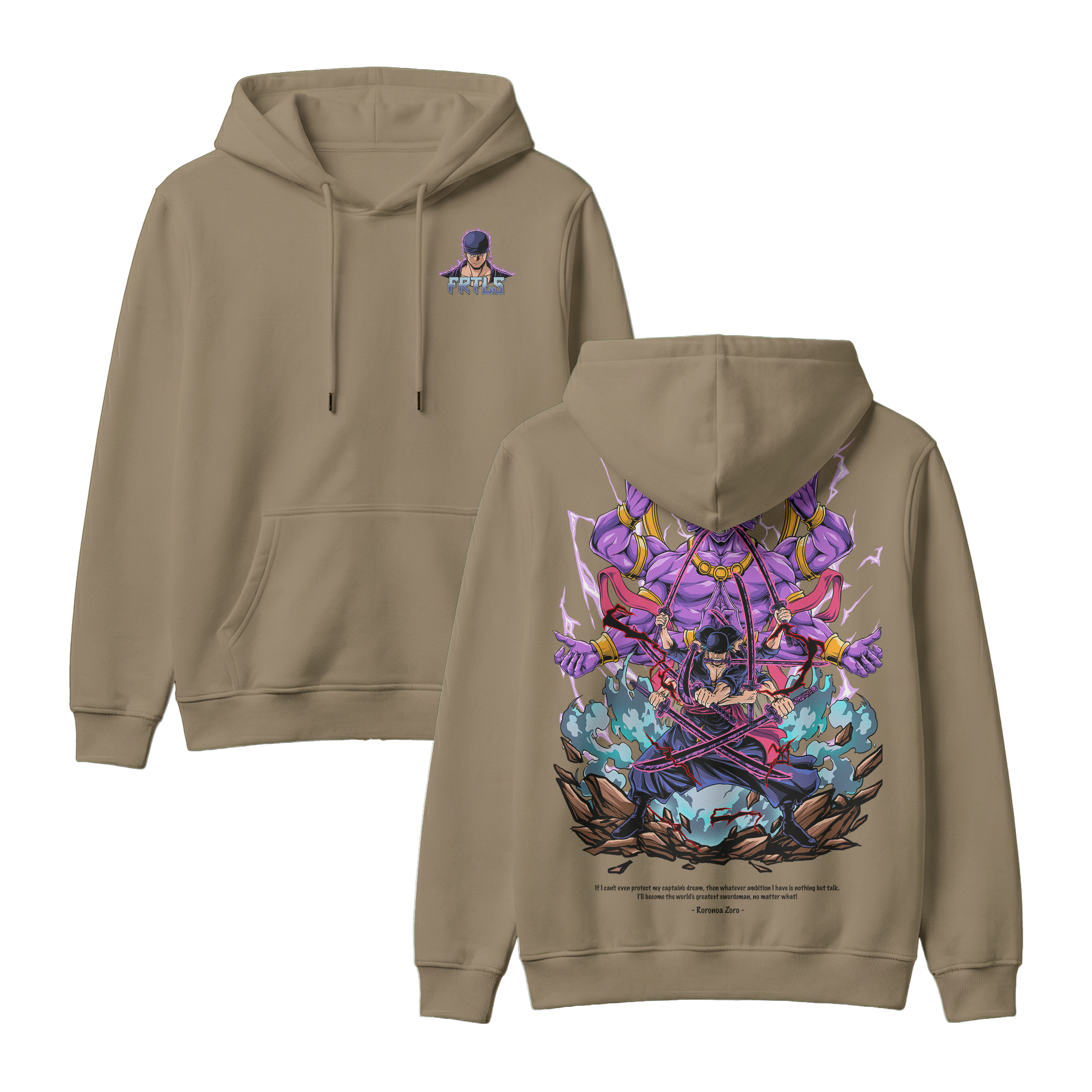 Anime One Piece Roronoa Zoro Pullover Hoodie - RZM002