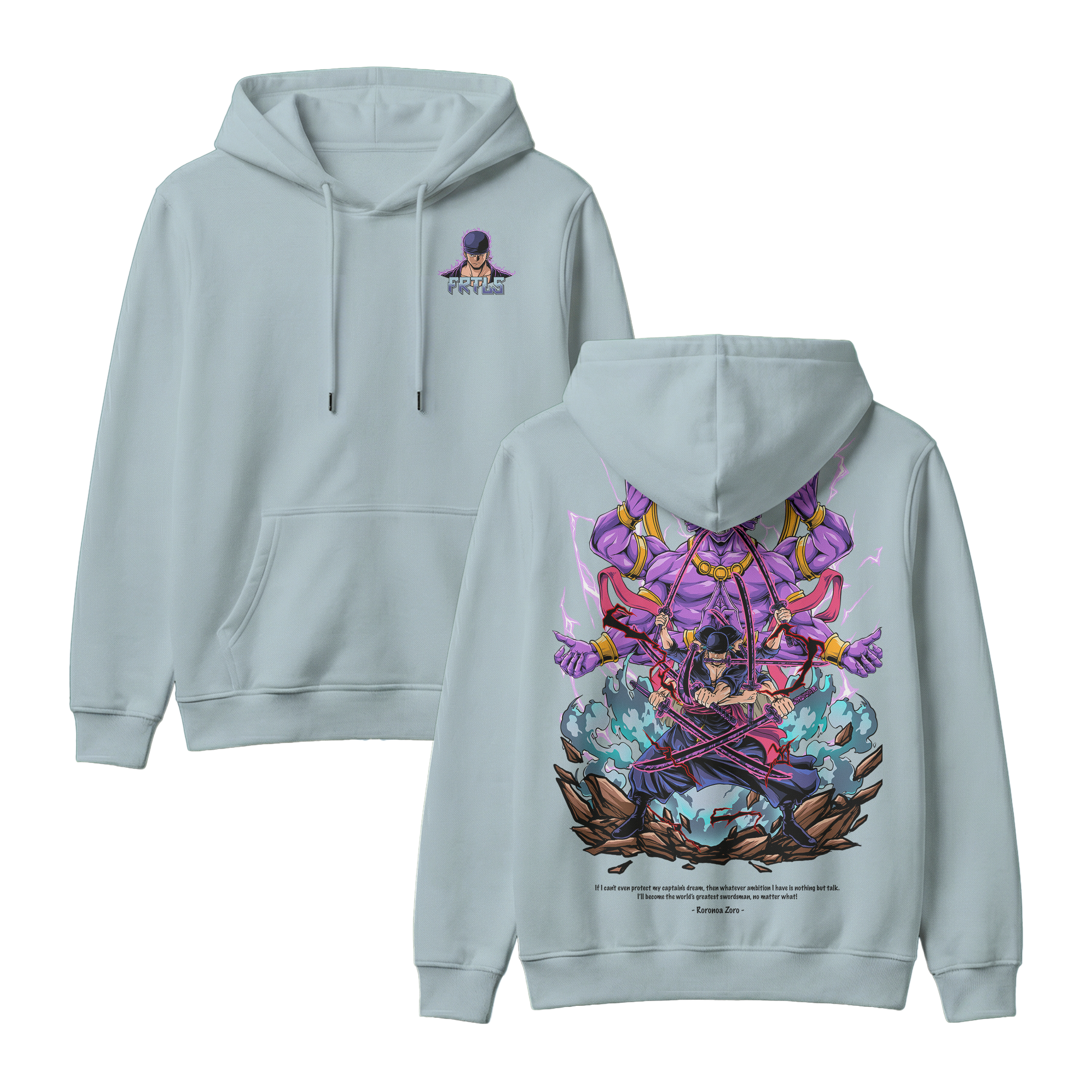 Anime One Piece Roronoa Zoro Pullover Hoodie - RZM002