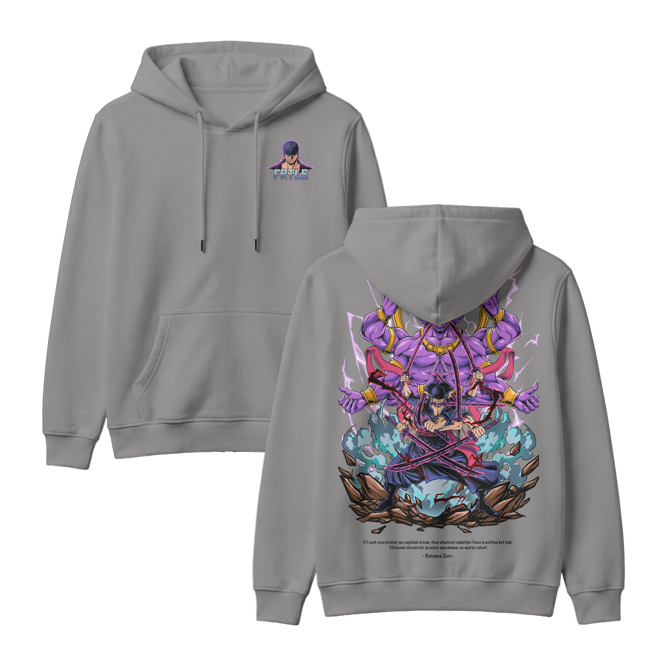 Anime One Piece Roronoa Zoro Pullover Hoodie - RZM002