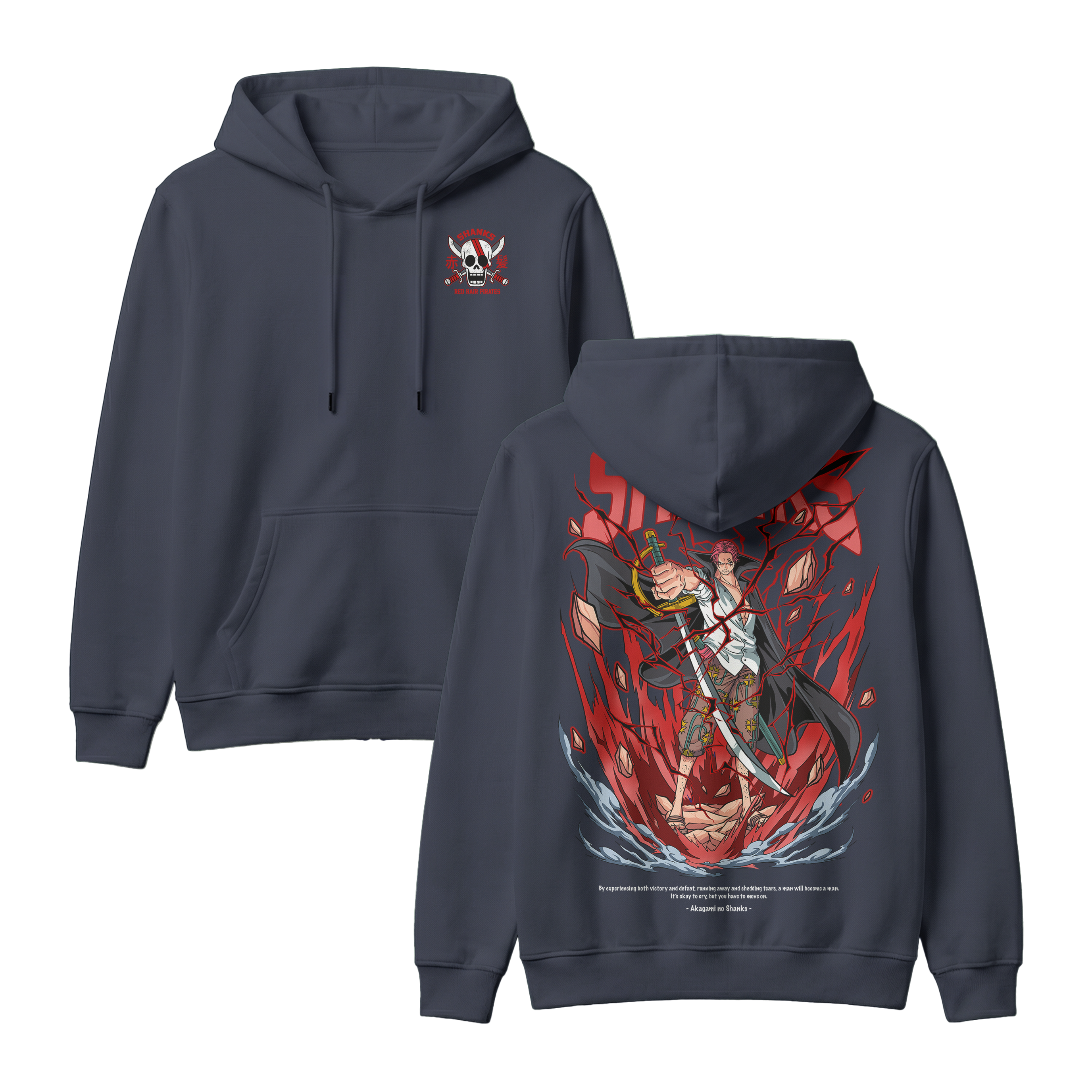 Anime One Piece Akagami no Shanks Pullover Hoodie - RZM003