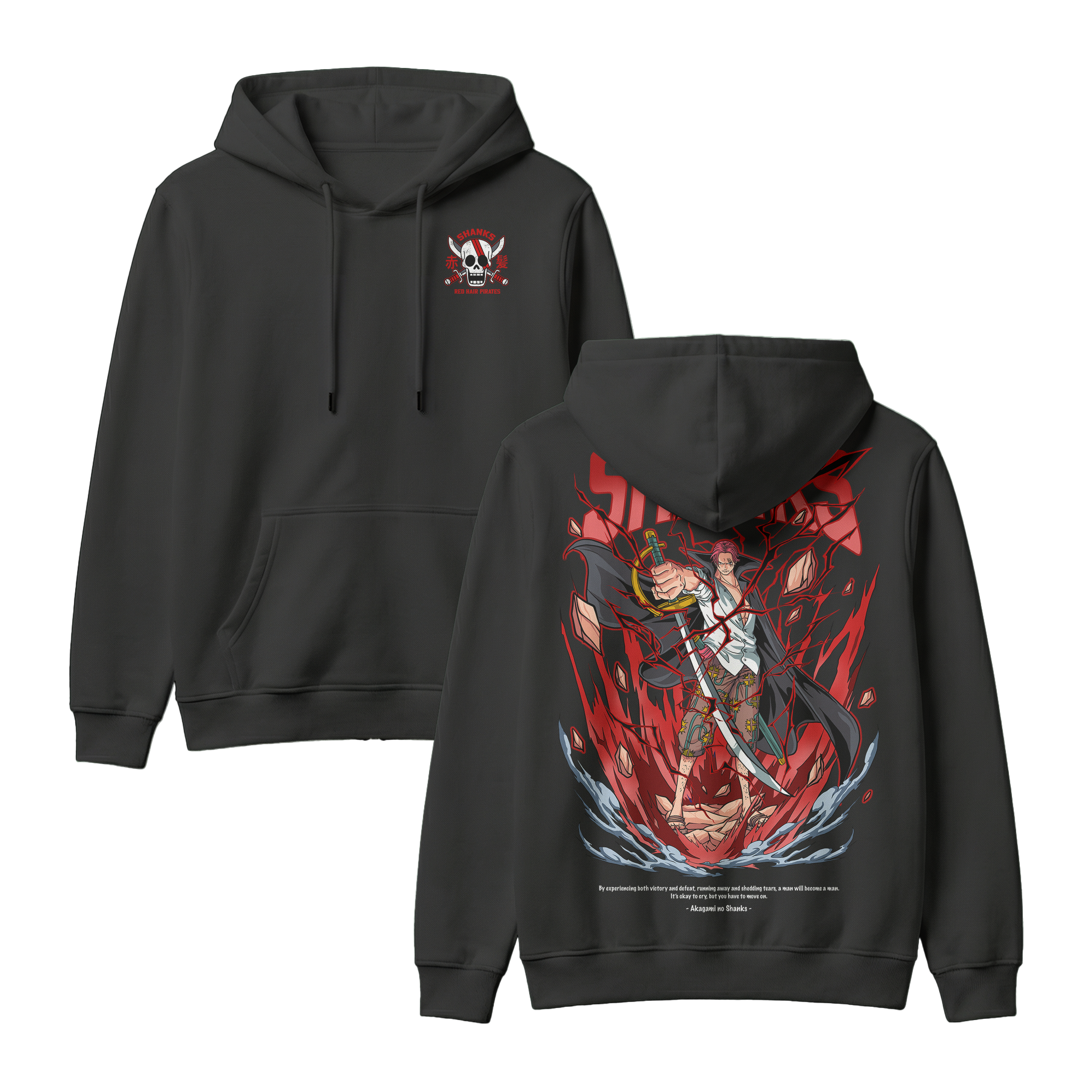 Anime One Piece Akagami no Shanks Pullover Hoodie - RZM003