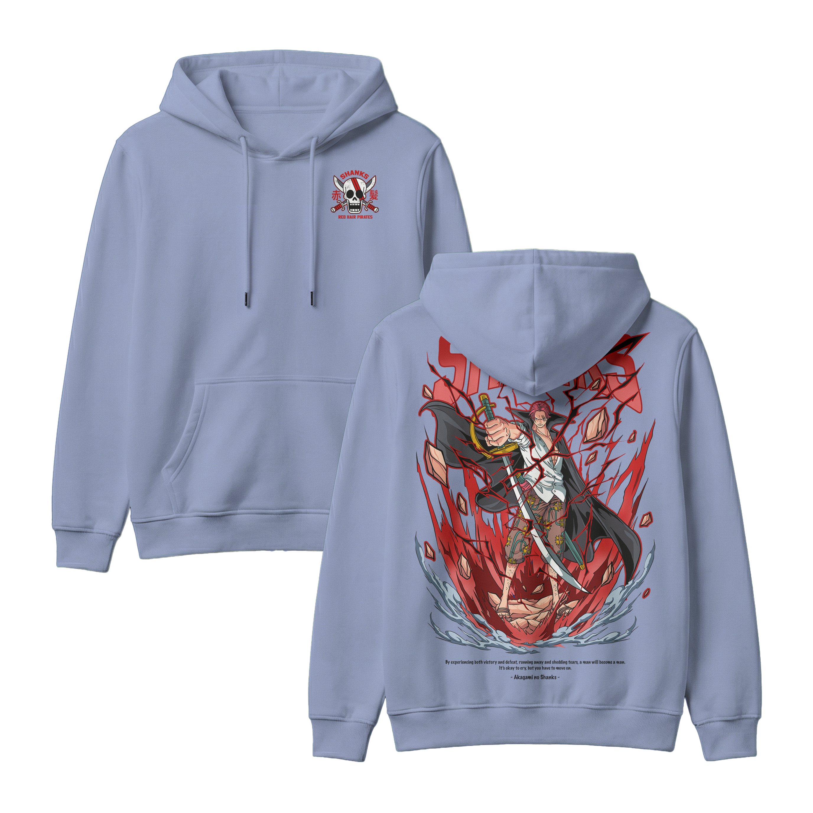 Anime One Piece Akagami no Shanks Pullover Hoodie - RZM003
