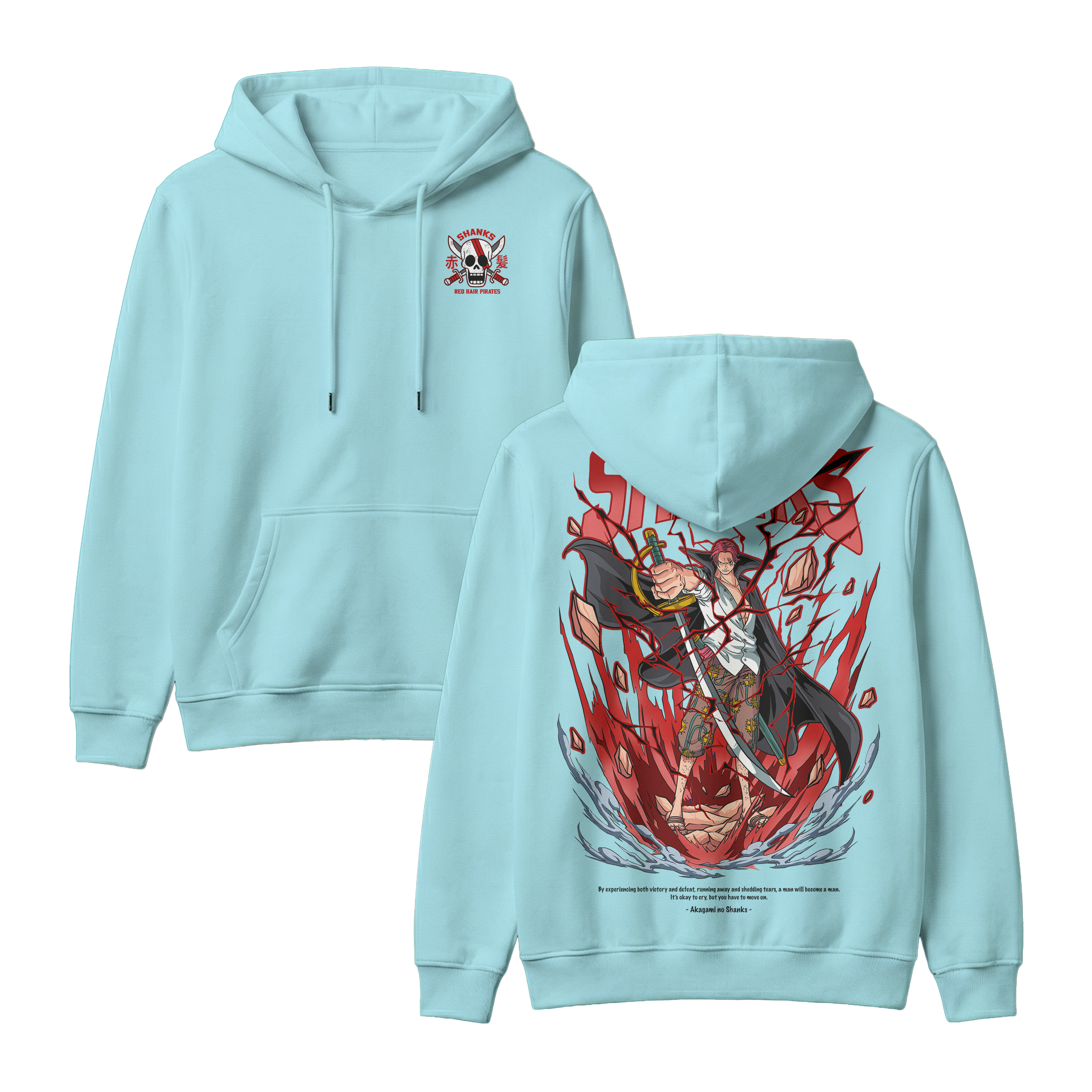 Anime One Piece Akagami no Shanks Pullover Hoodie - RZM003