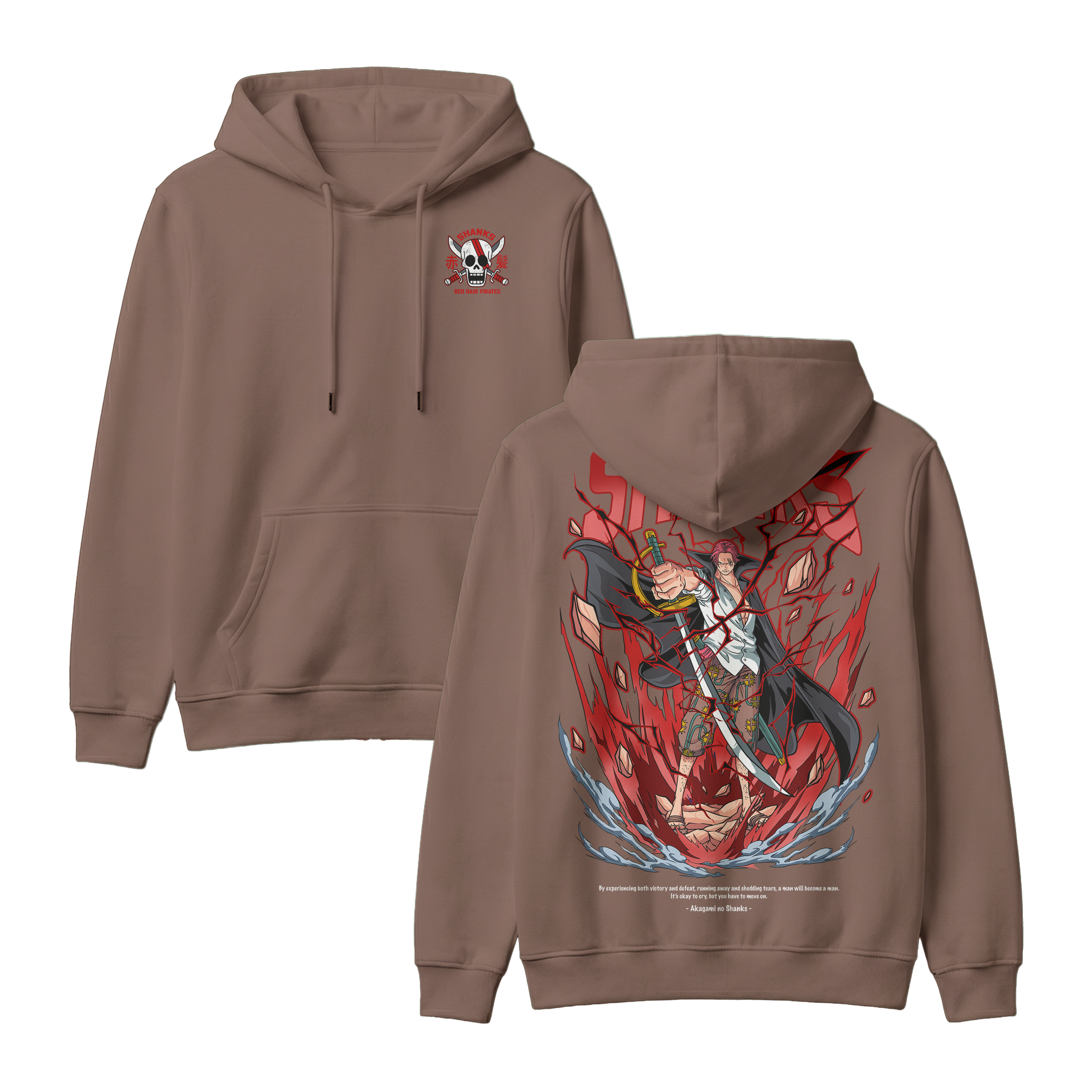 Anime One Piece Akagami no Shanks Pullover Hoodie - RZM003