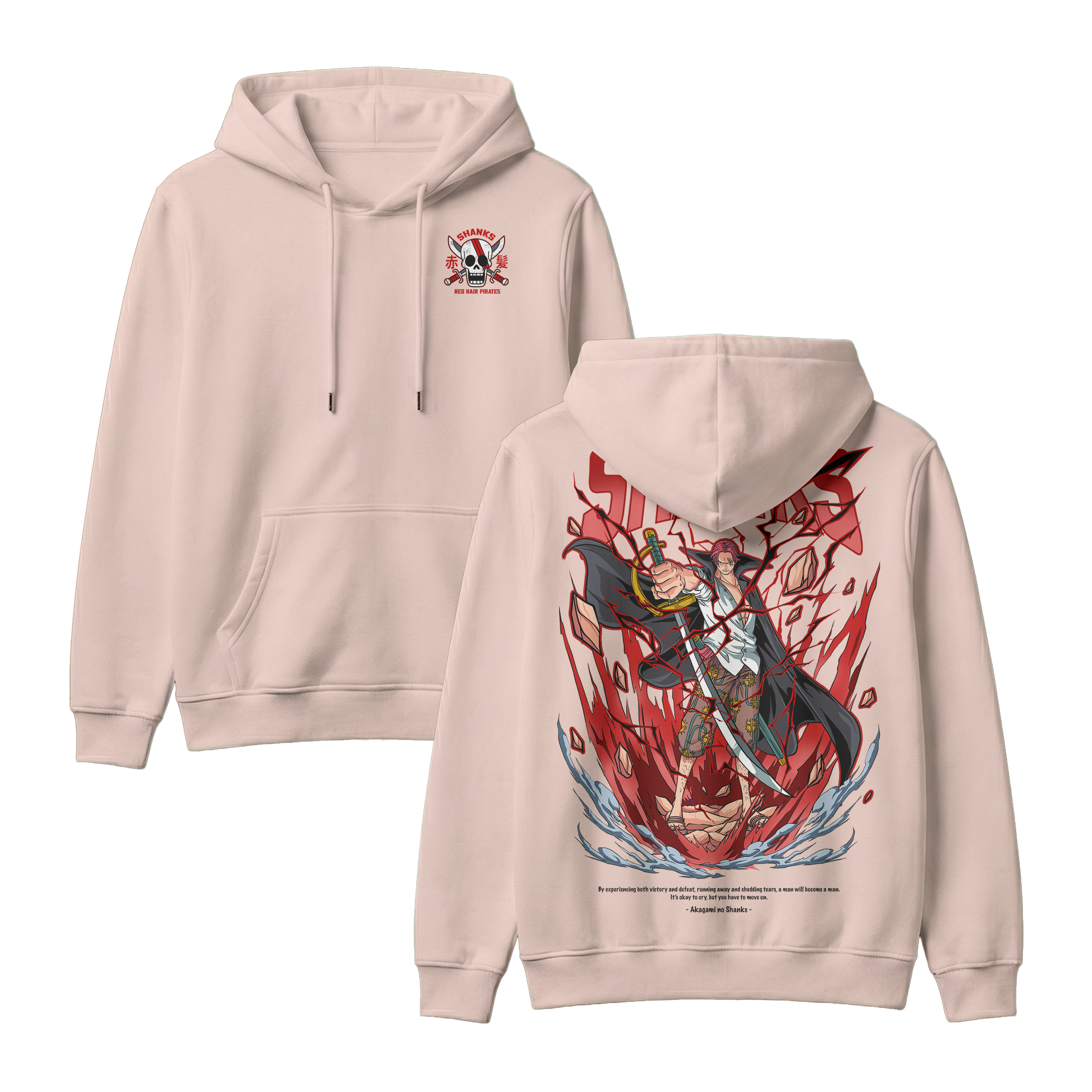 Anime One Piece Akagami no Shanks Pullover Hoodie - RZM003