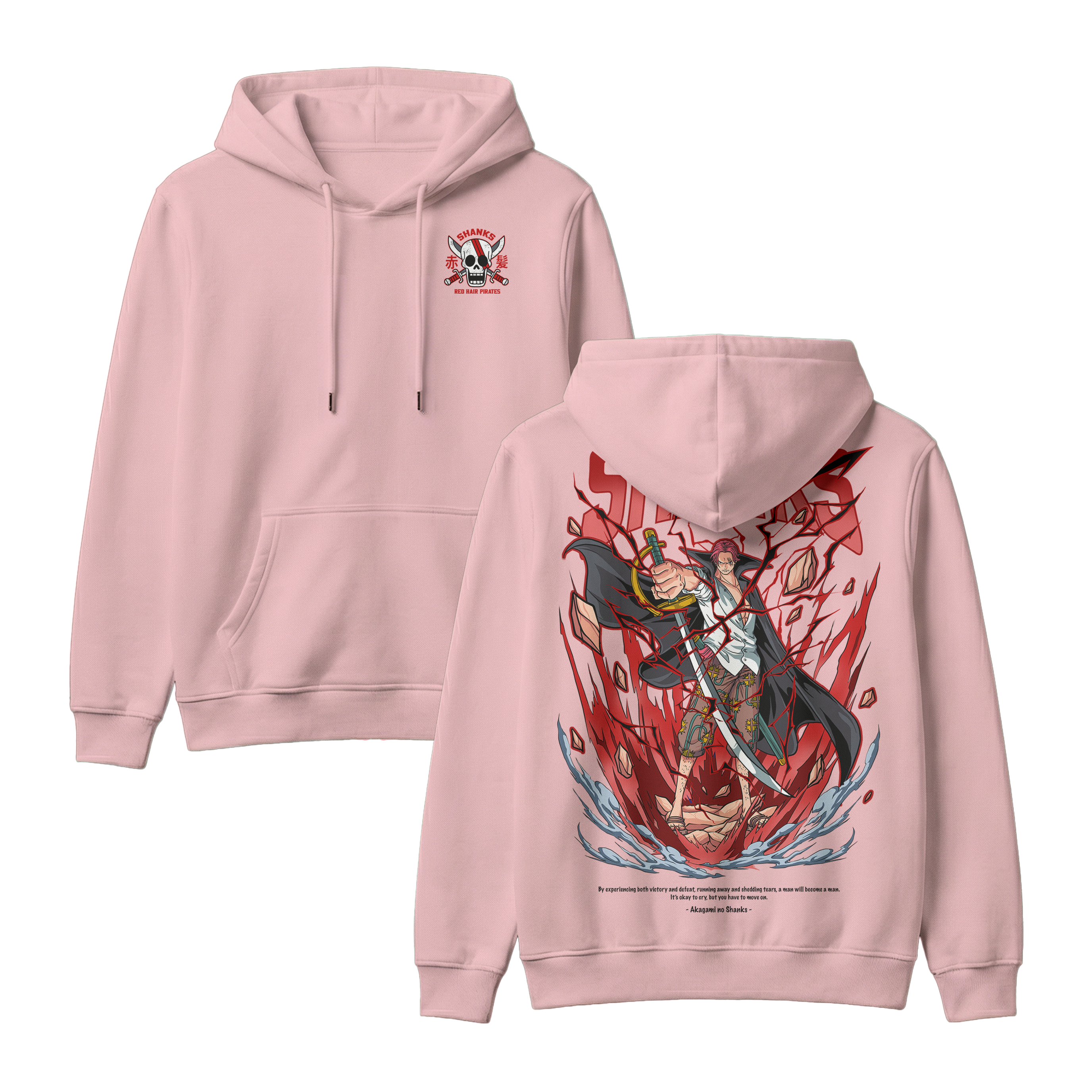 Anime One Piece Akagami no Shanks Pullover Hoodie - RZM003