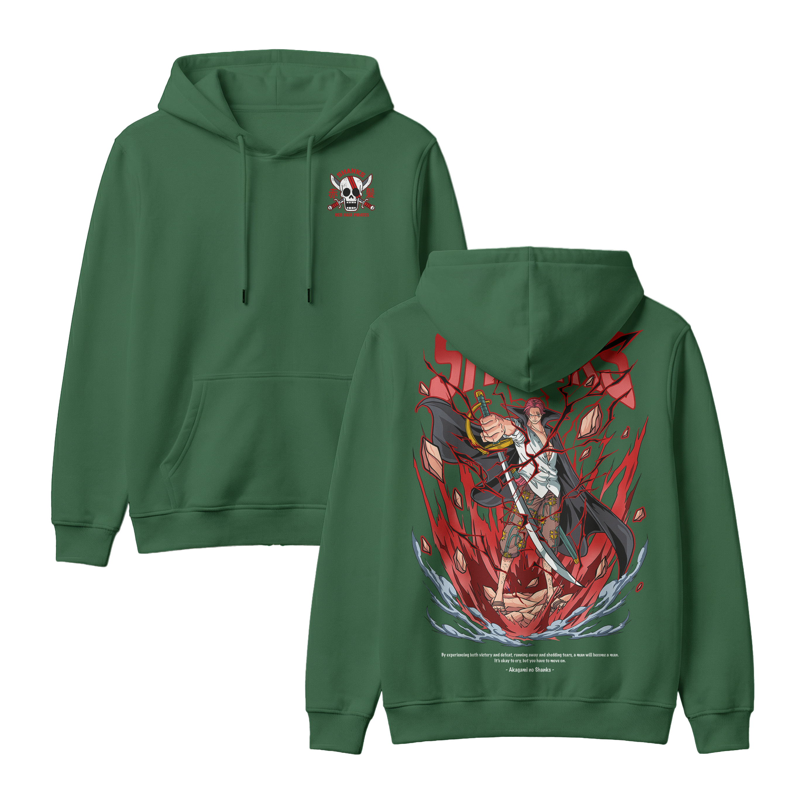 Anime One Piece Akagami no Shanks Pullover Hoodie - RZM003
