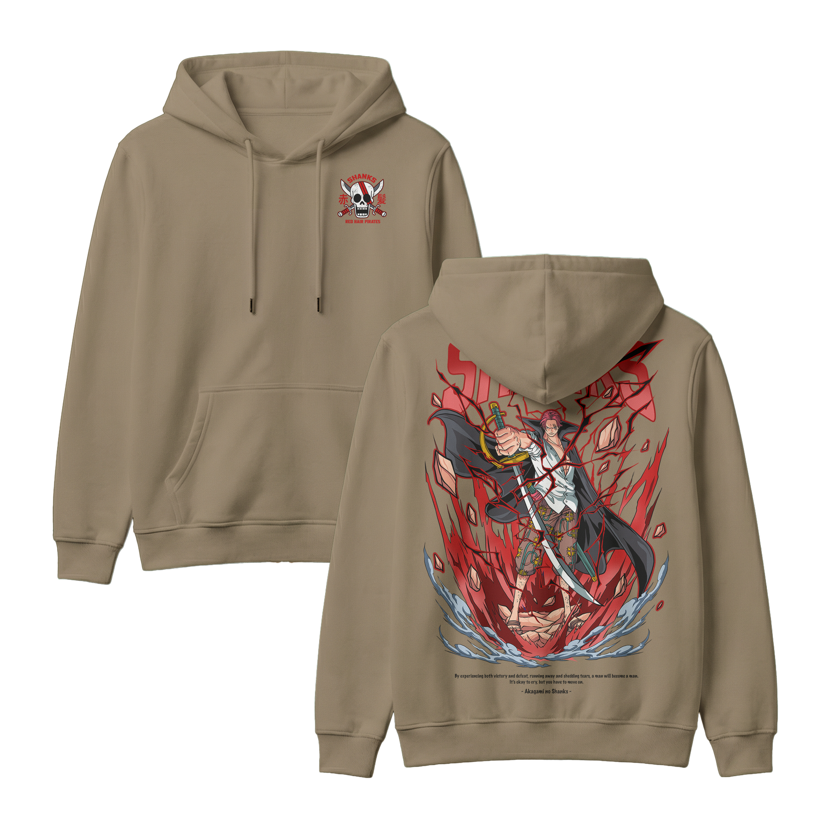 Anime One Piece Akagami no Shanks Pullover Hoodie - RZM003