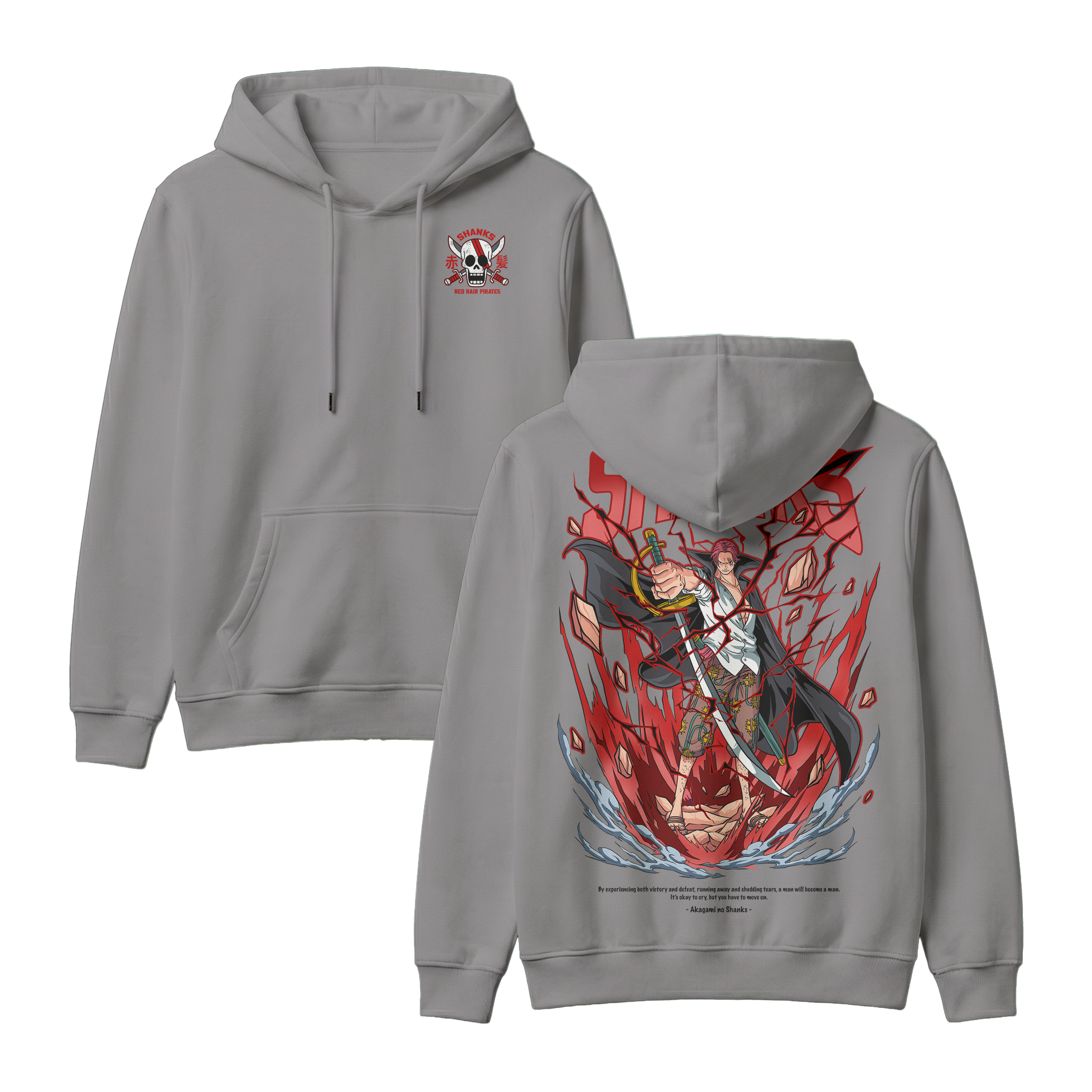 Anime One Piece Akagami no Shanks Pullover Hoodie - RZM003