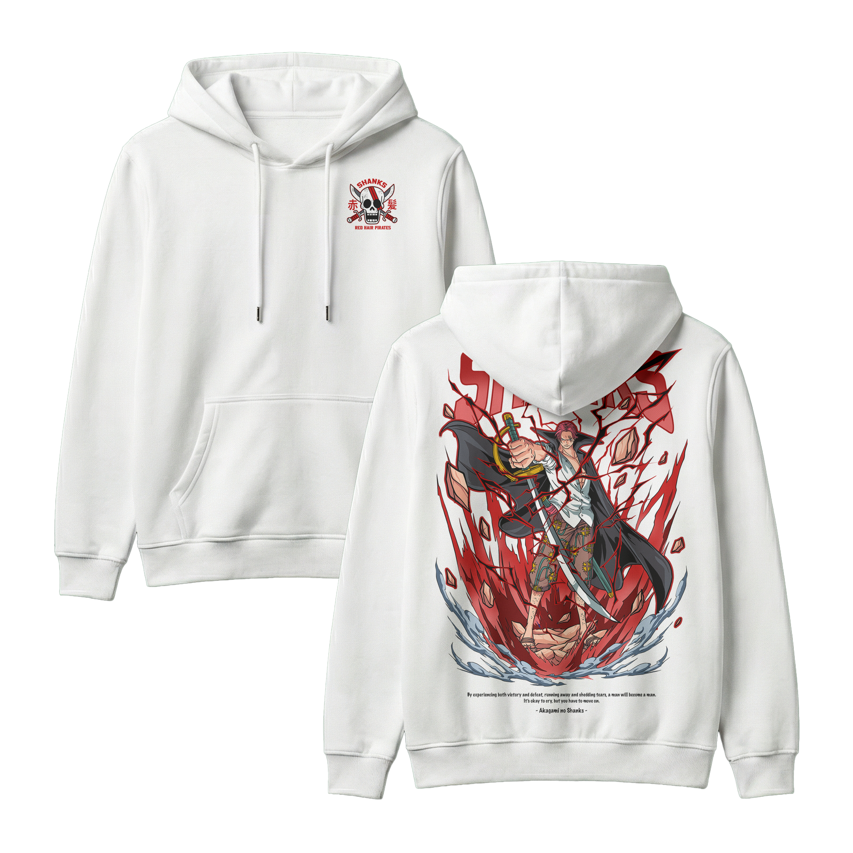 Anime One Piece Akagami no Shanks Pullover Hoodie - RZM003