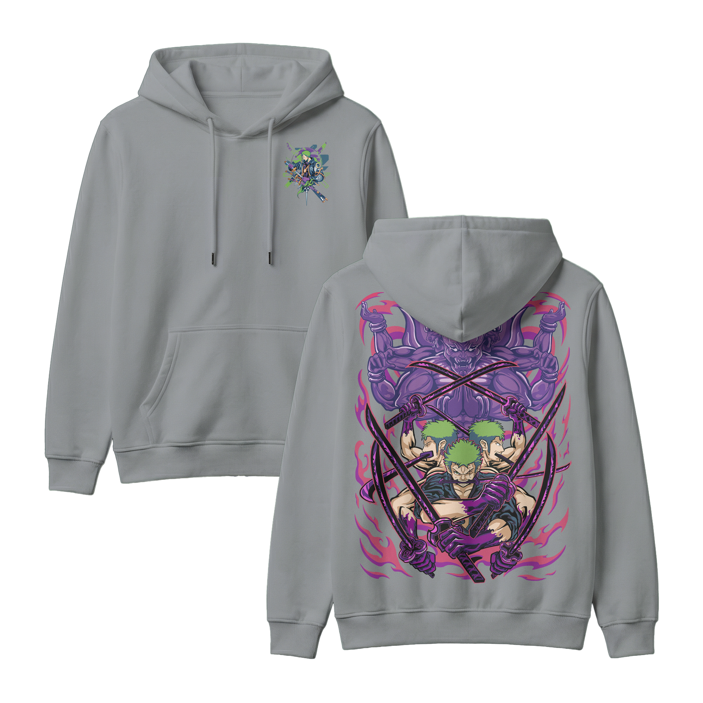 Anime One Piece Roronoa Zoro Pullover Hoodie - RZM004