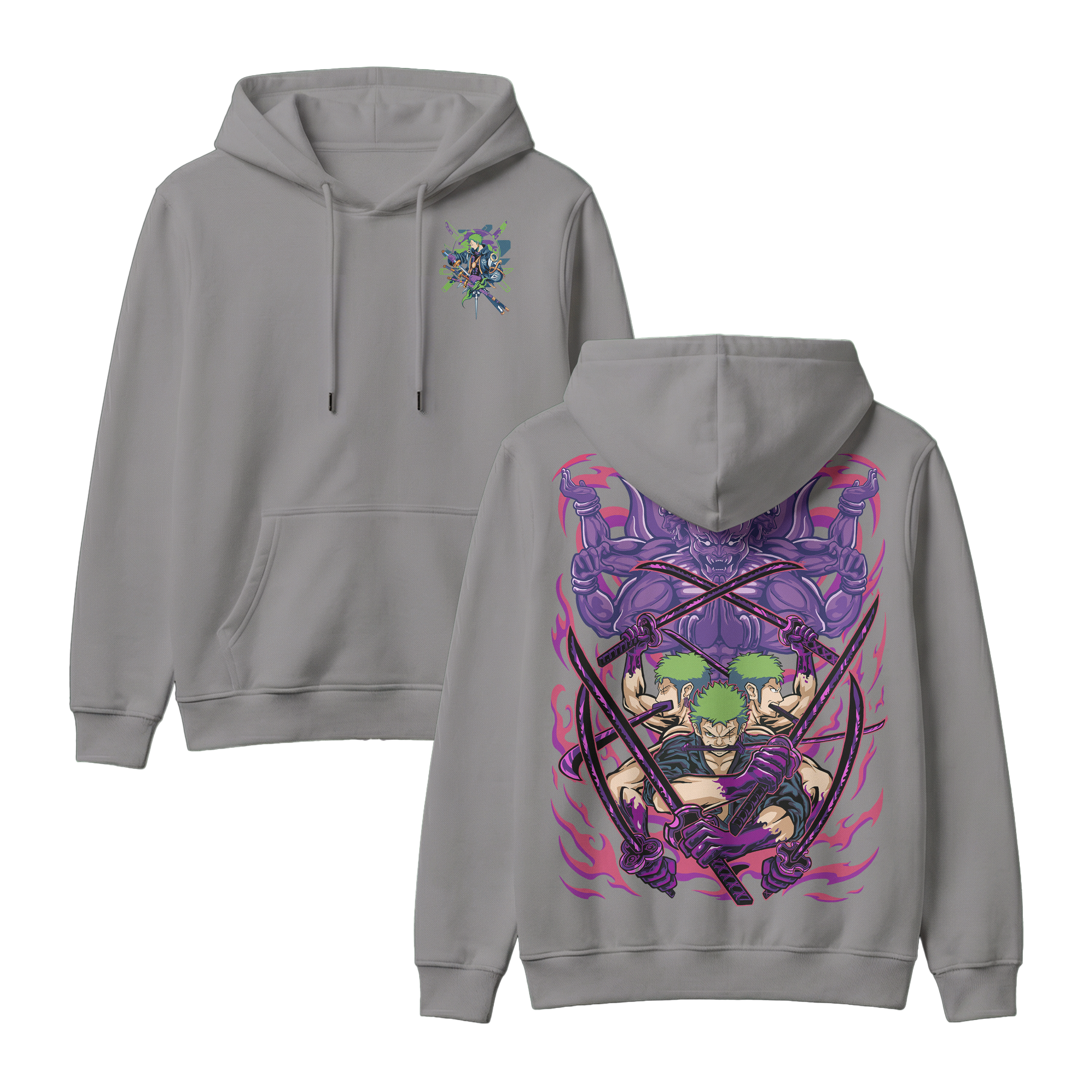 Anime One Piece Roronoa Zoro Pullover Hoodie - RZM004