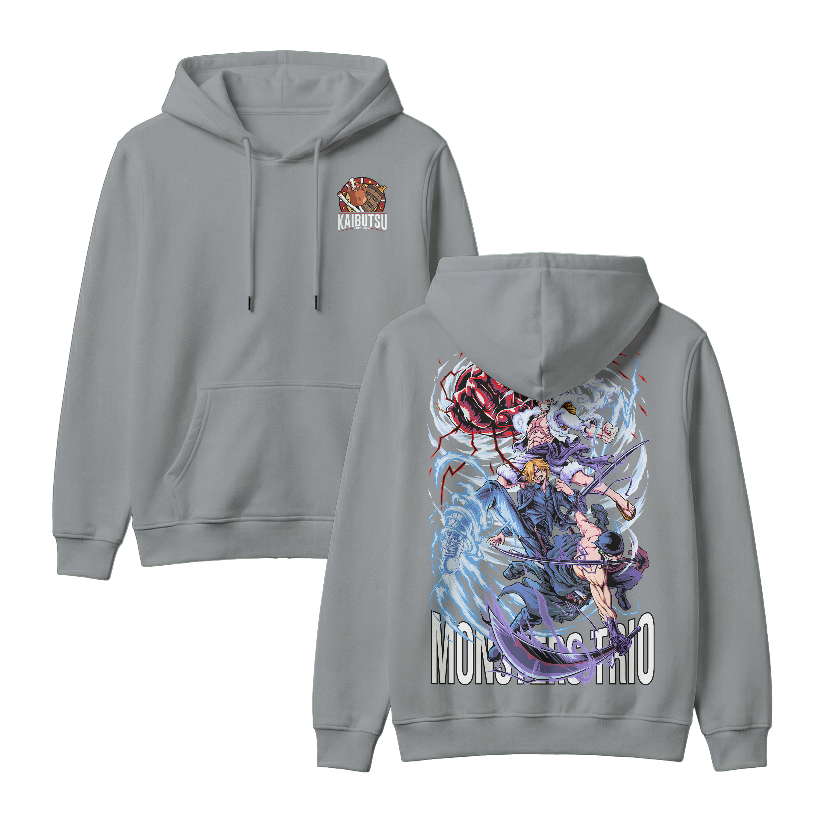 Anime One Piece Monster Trio Pullover Hoodie - RZM009