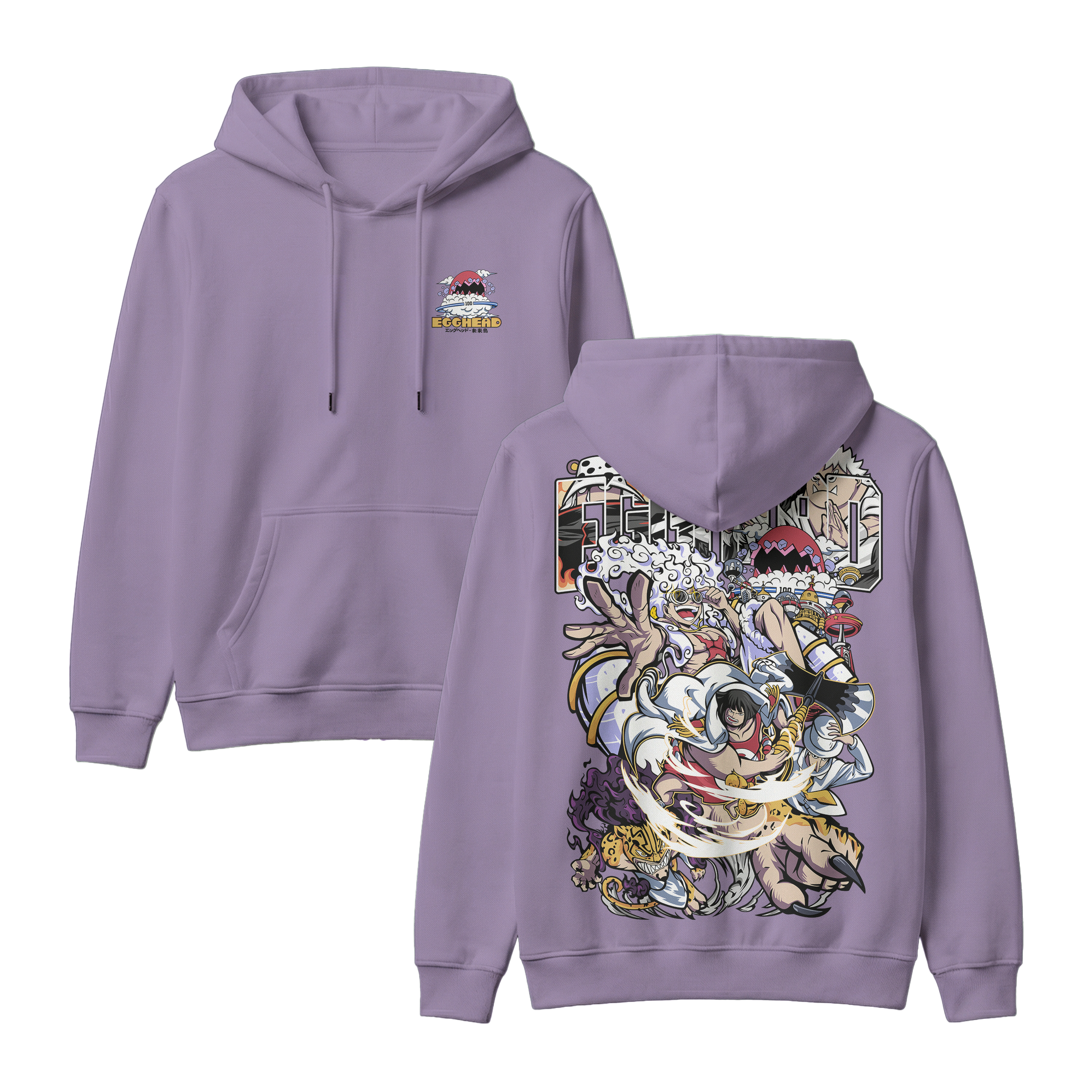 Anime One Piece Egghead Arc Pullover Hoodie - RZM013