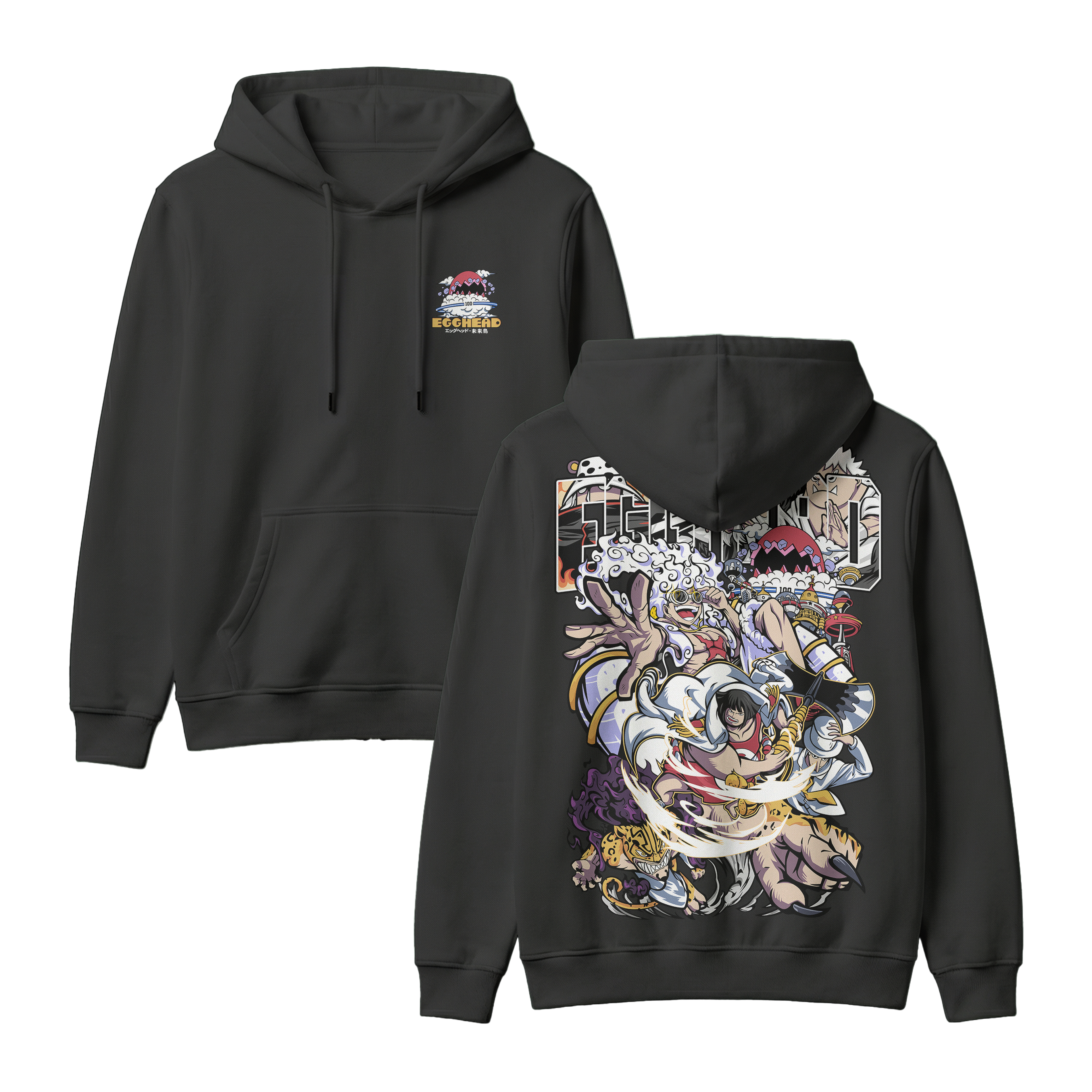 Anime One Piece Egghead Arc Pullover Hoodie - RZM013