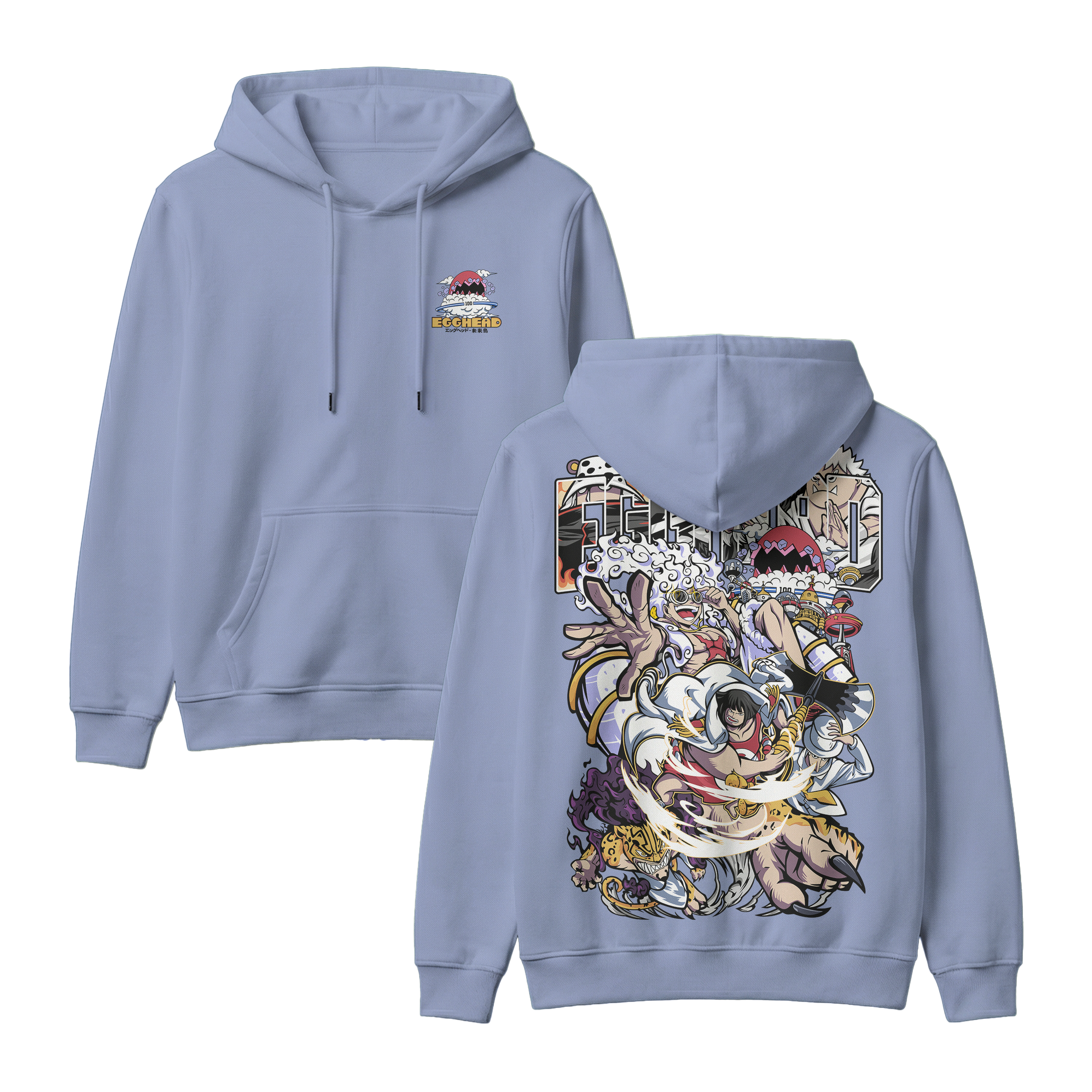 Anime One Piece Egghead Arc Pullover Hoodie - RZM013
