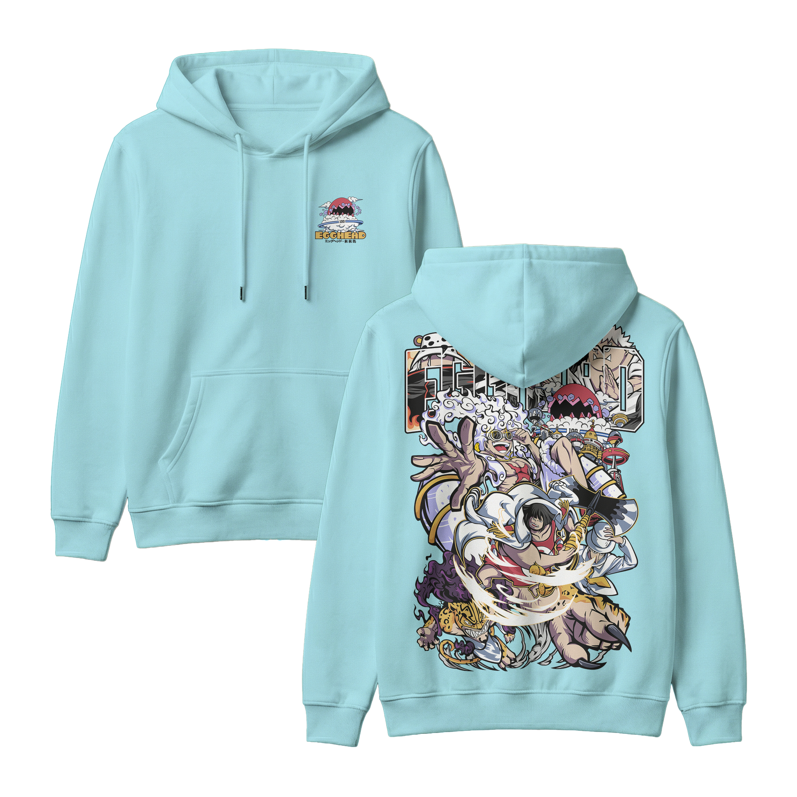 Anime One Piece Egghead Arc Pullover Hoodie - RZM013