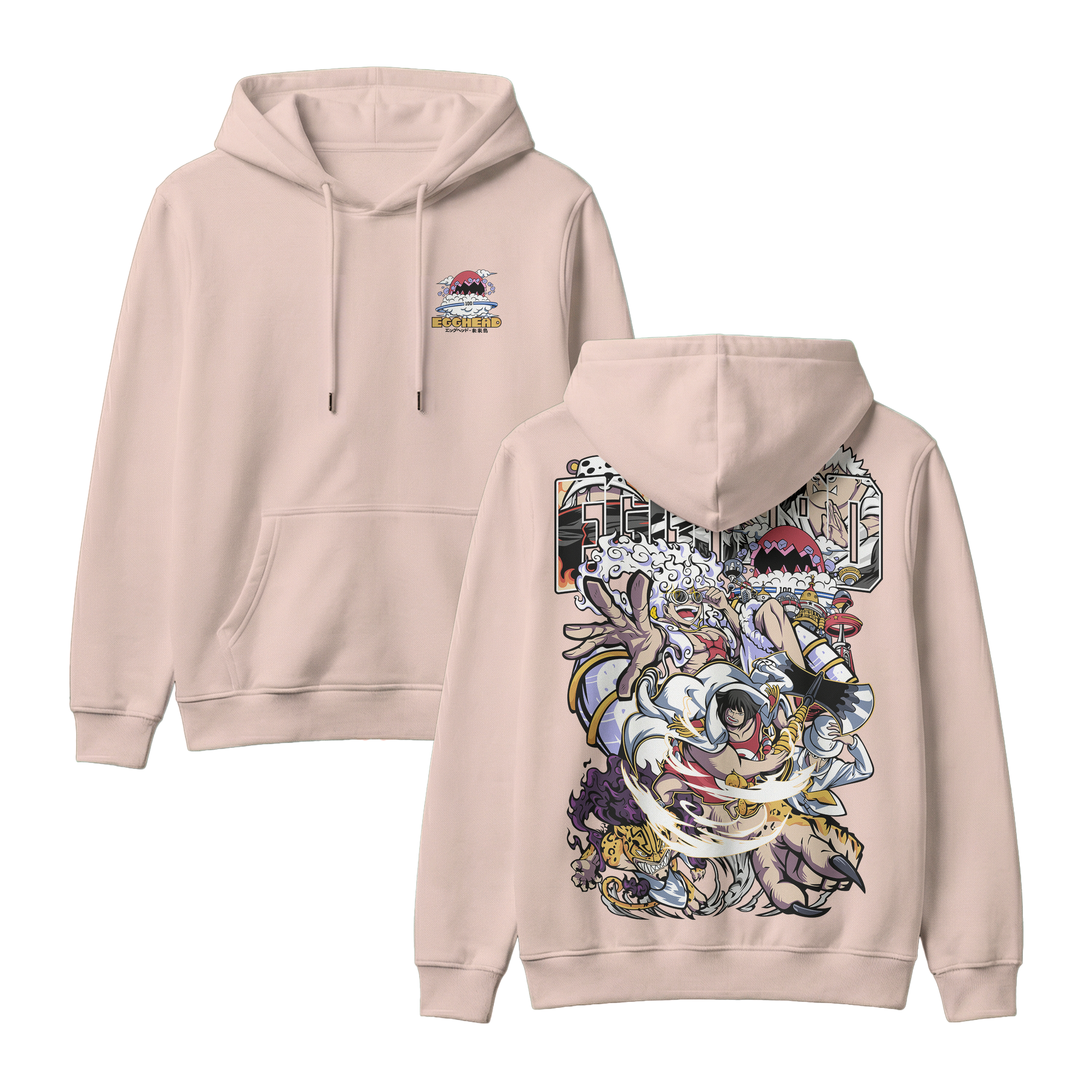 Anime One Piece Egghead Arc Pullover Hoodie - RZM013