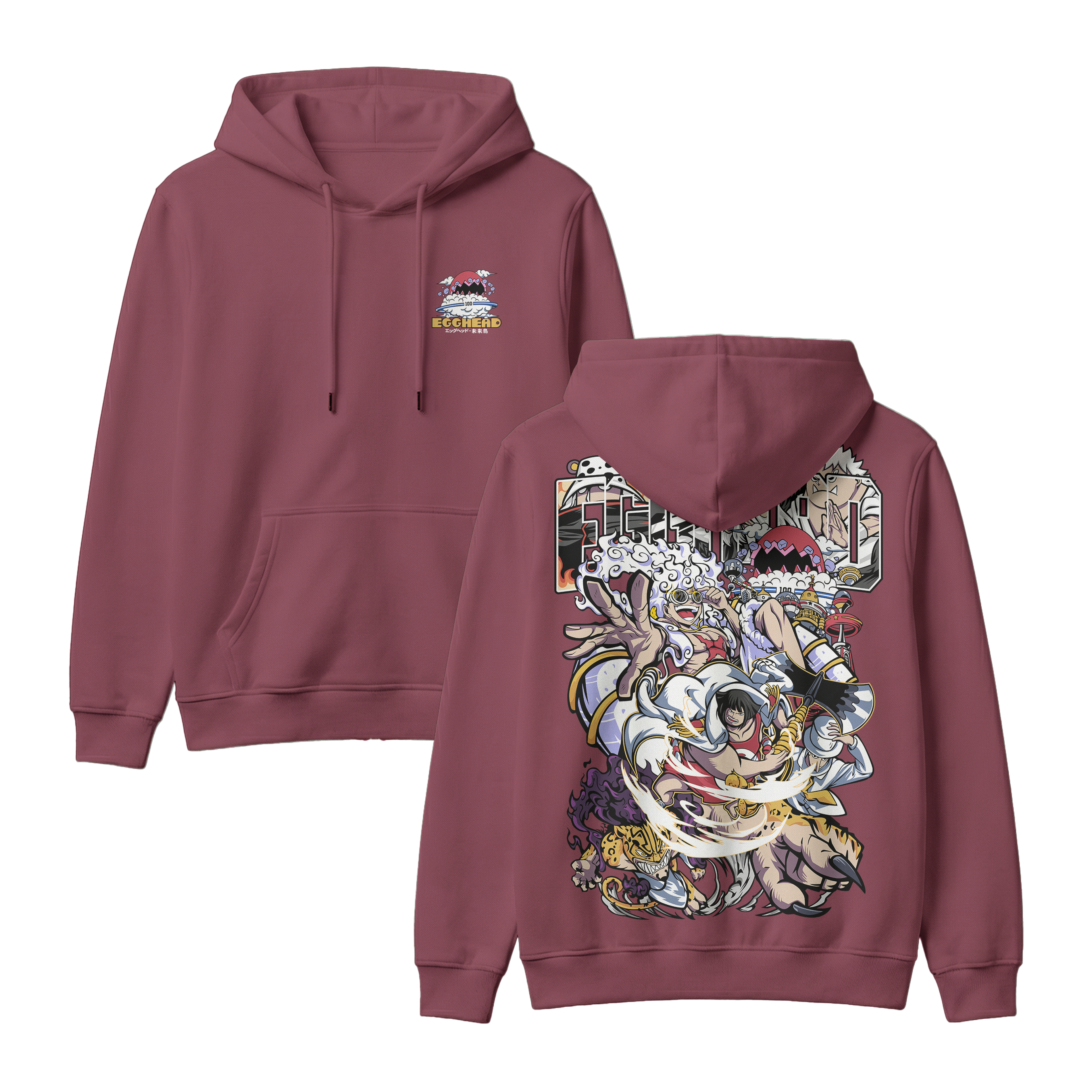 Anime One Piece Egghead Arc Pullover Hoodie - RZM013