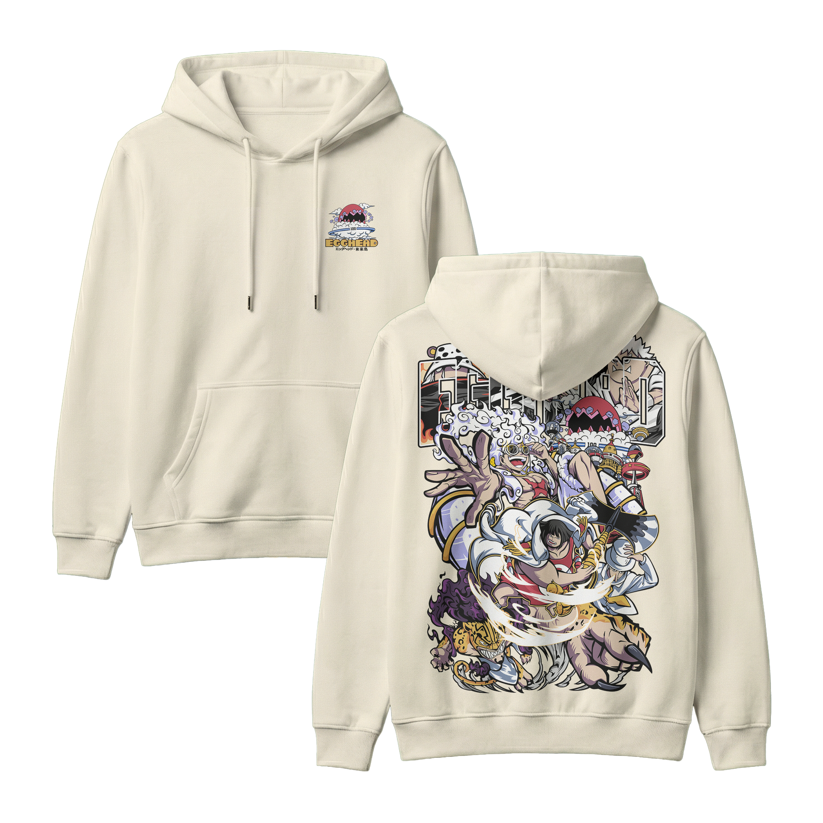 Anime One Piece Egghead Arc Pullover Hoodie - RZM013