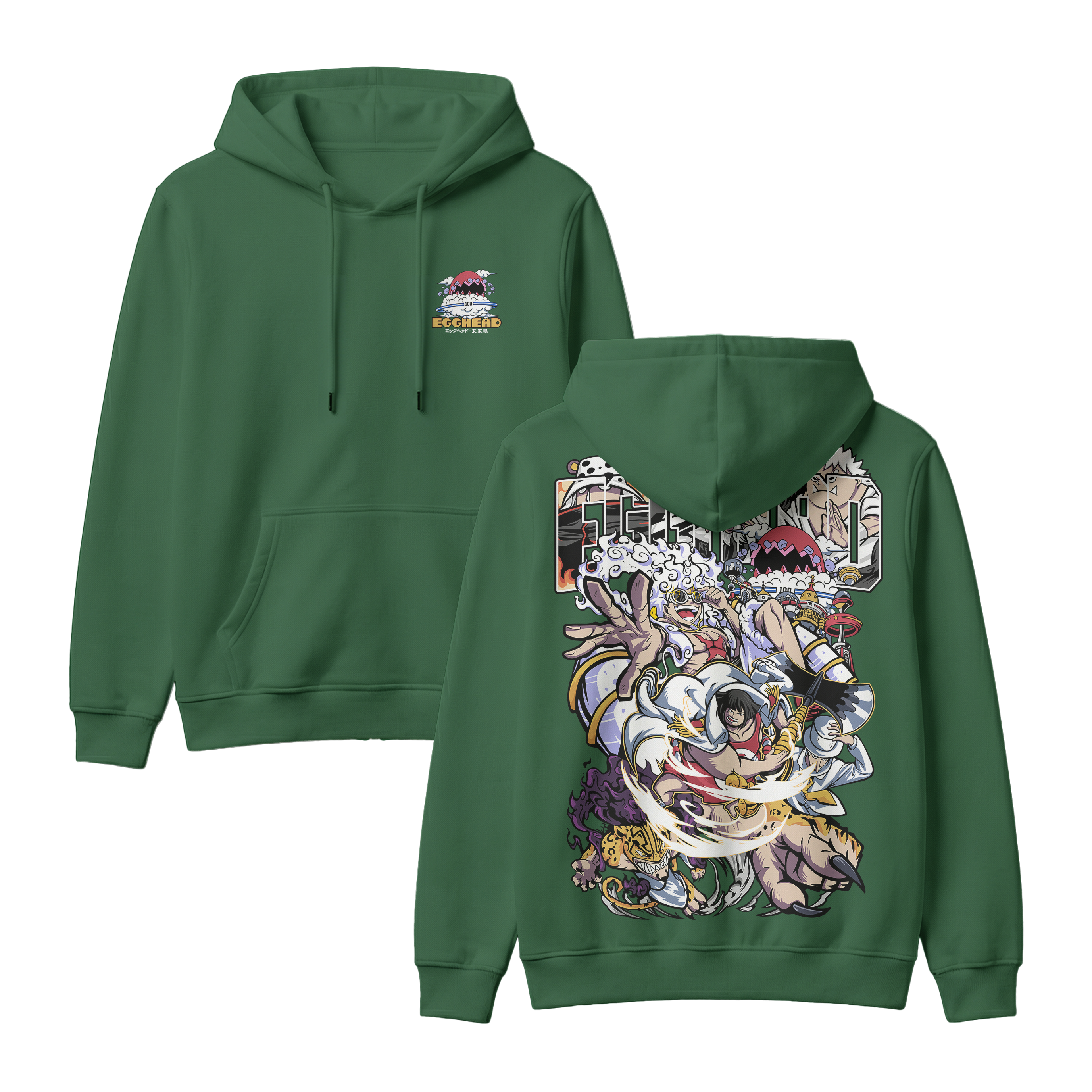 Anime One Piece Egghead Arc Pullover Hoodie - RZM013