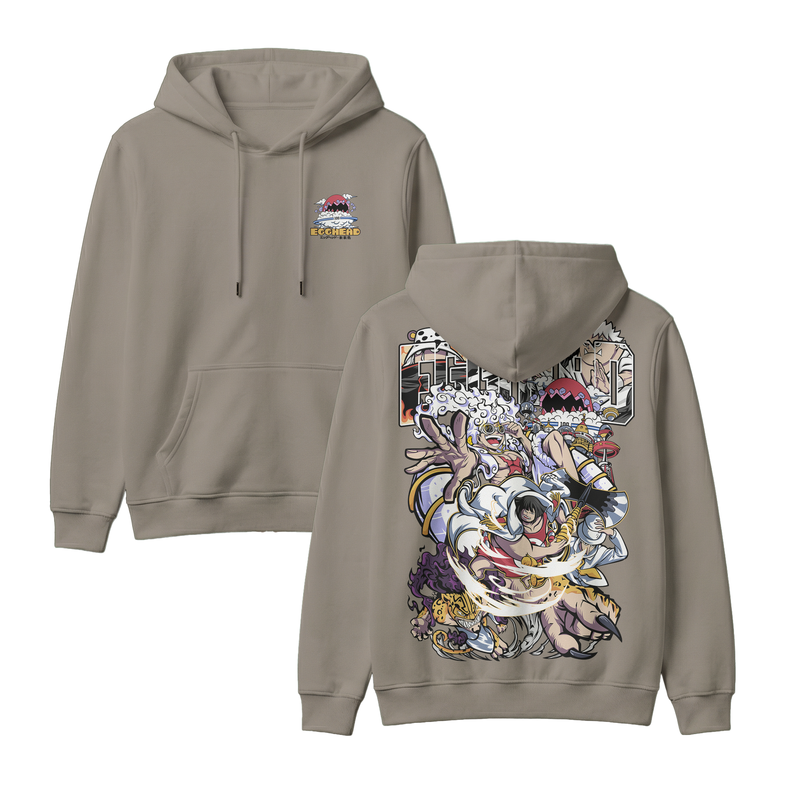 Anime One Piece Egghead Arc Pullover Hoodie - RZM013