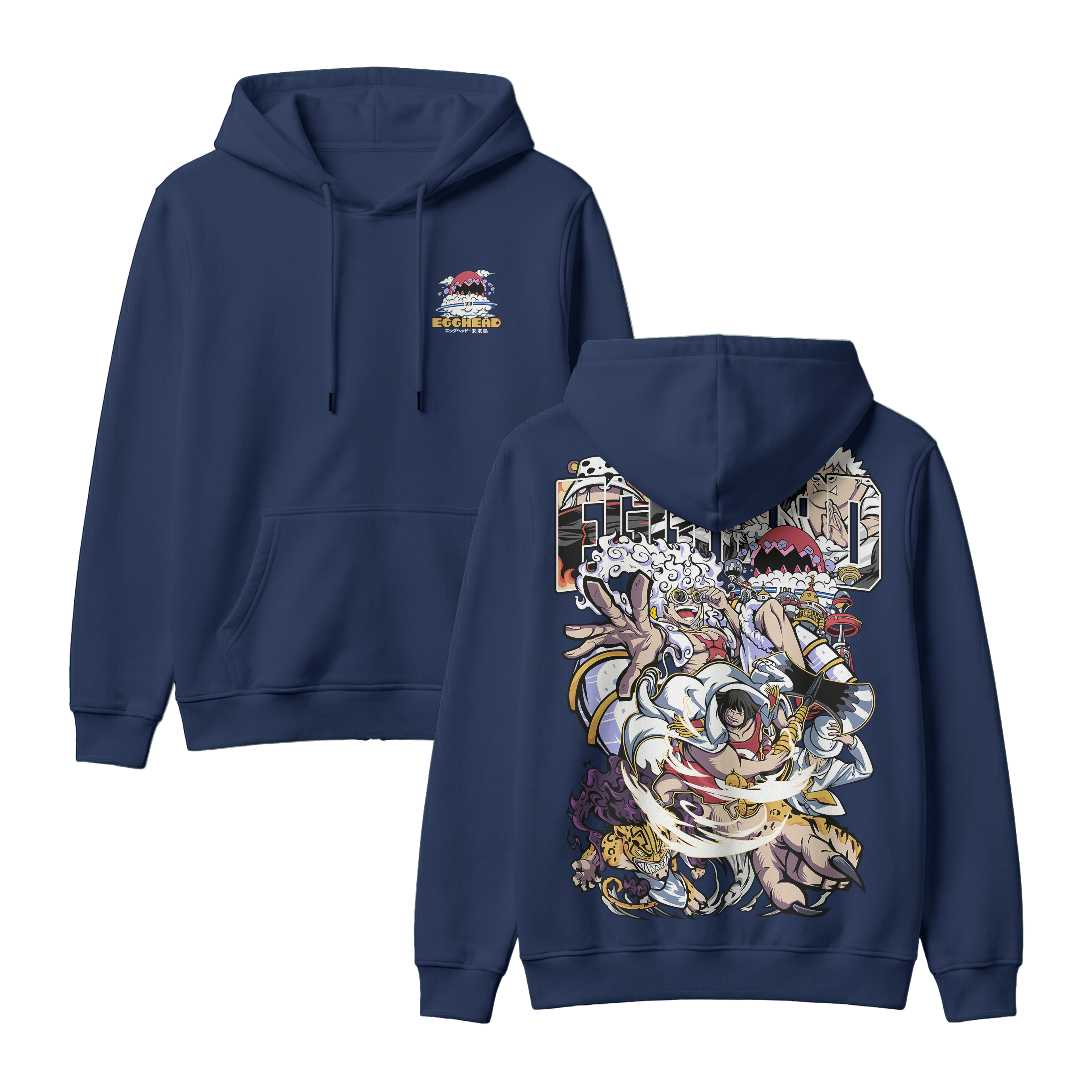 Anime One Piece Egghead Arc Pullover Hoodie - RZM013