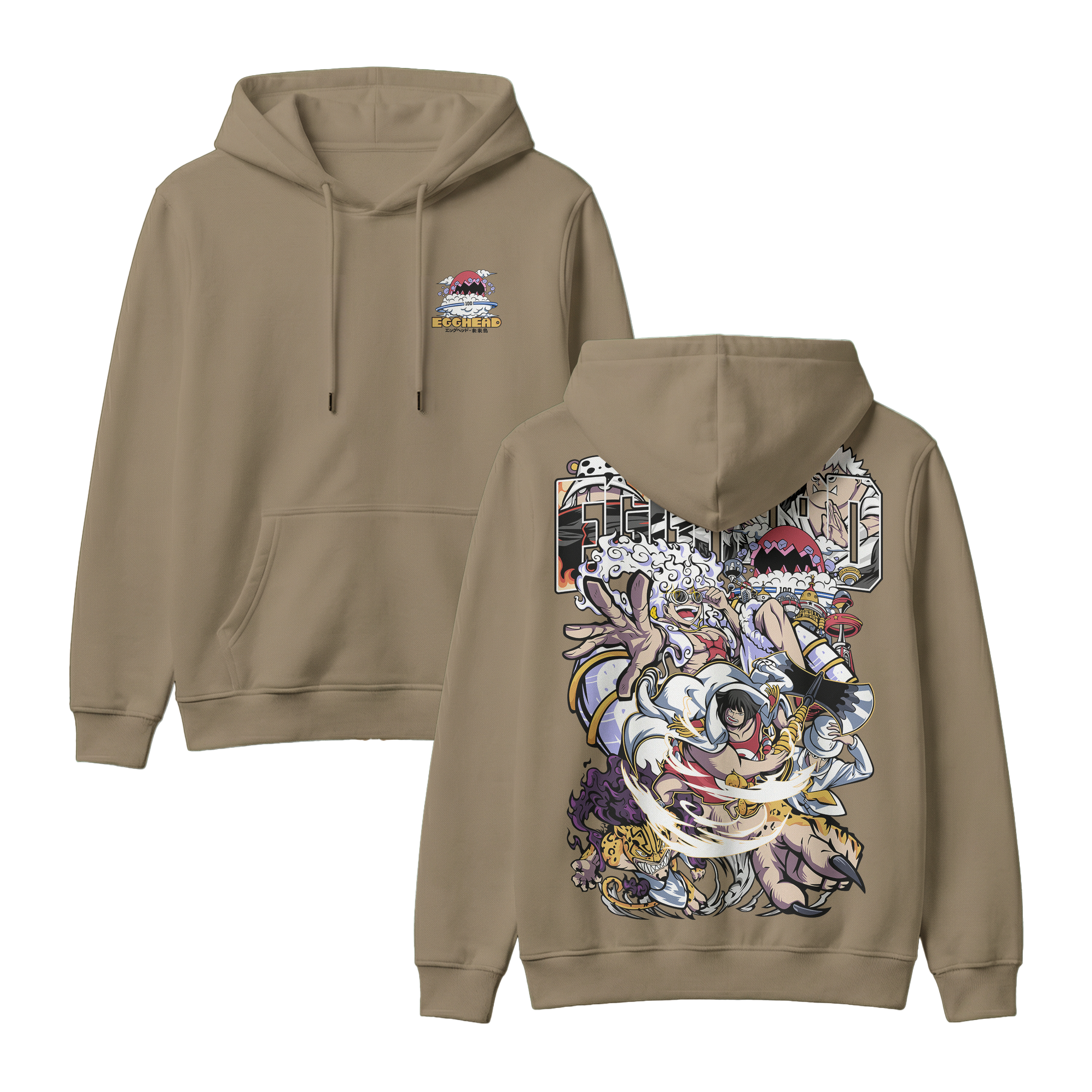 Anime One Piece Egghead Arc Pullover Hoodie - RZM013