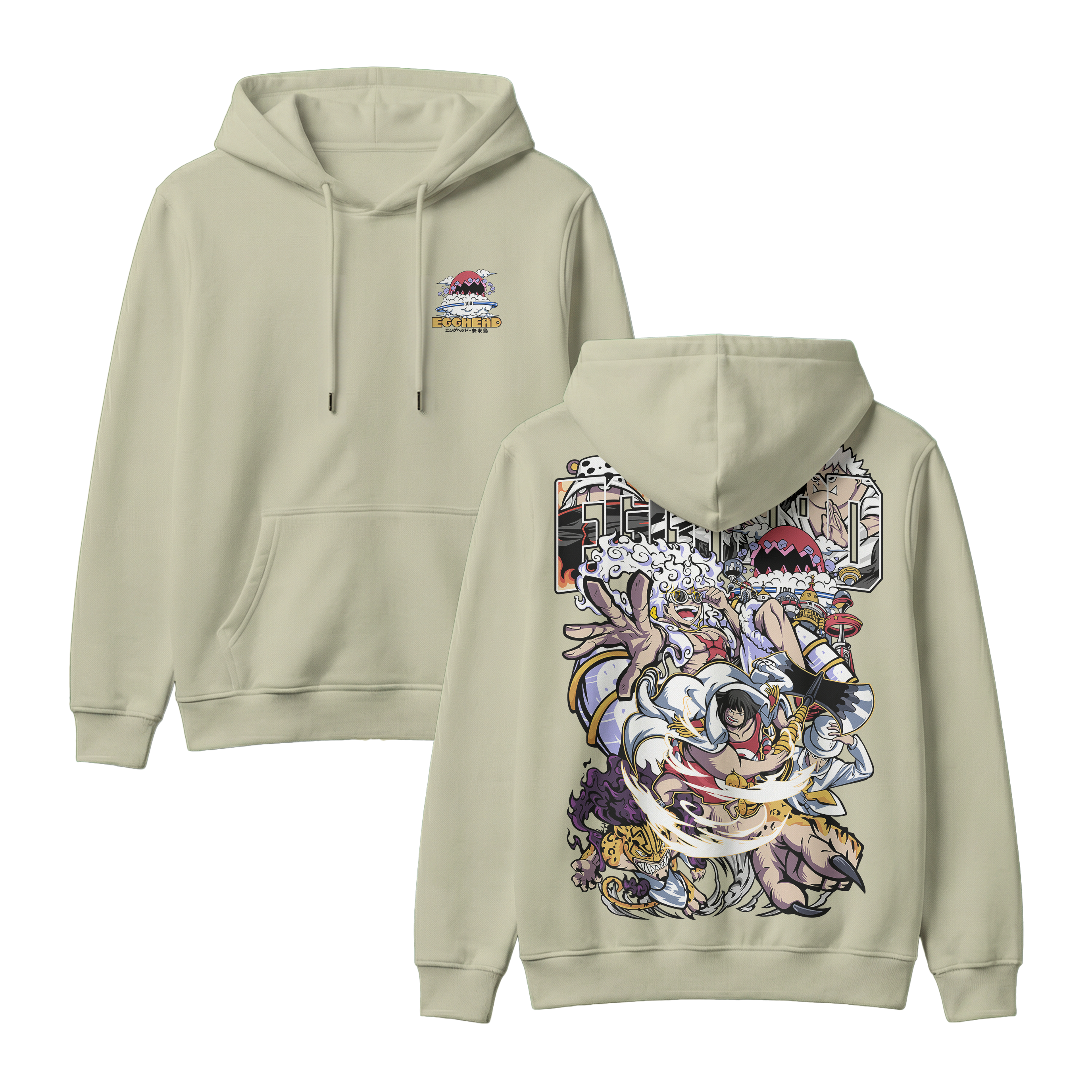 Anime One Piece Egghead Arc Pullover Hoodie - RZM013