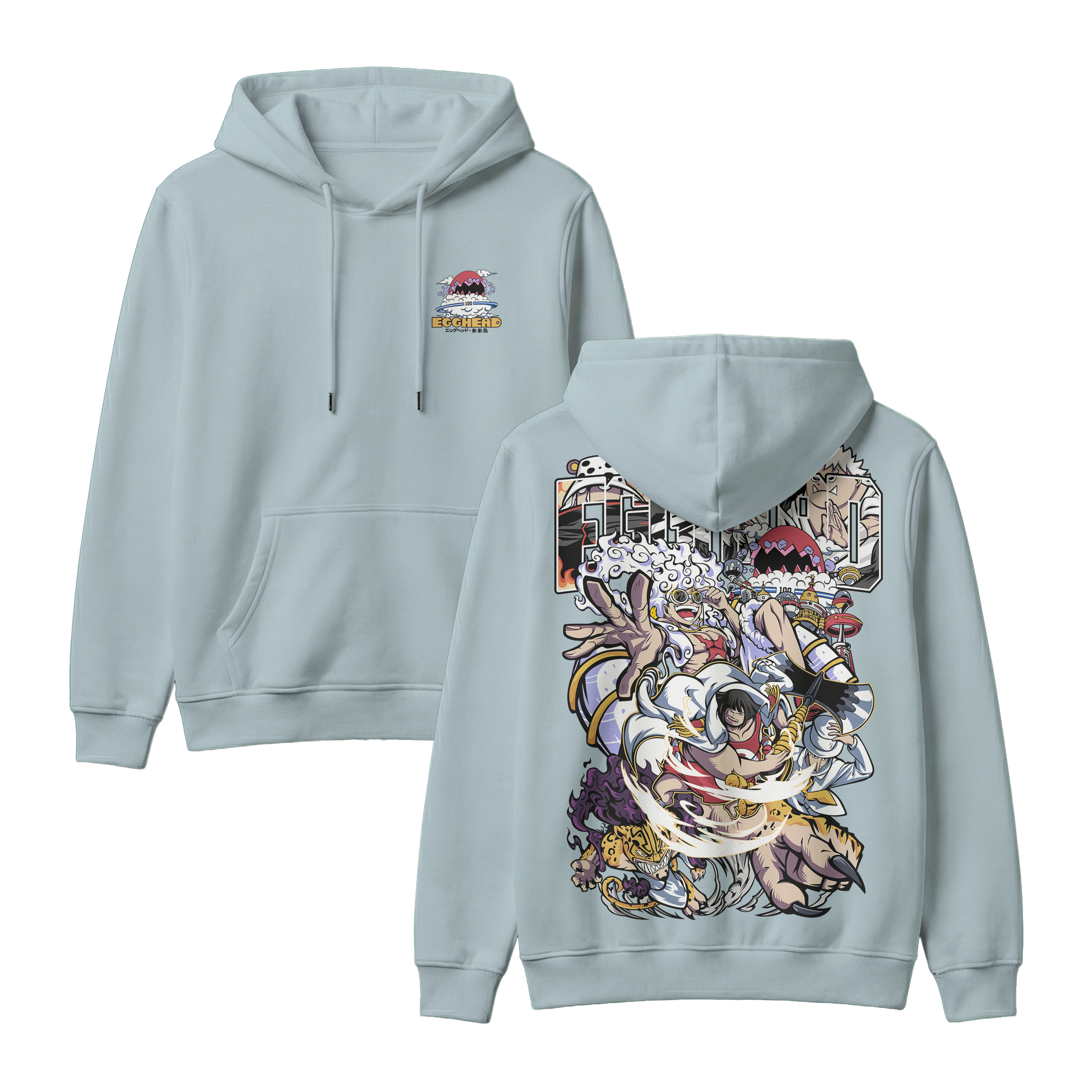 Anime One Piece Egghead Arc Pullover Hoodie - RZM013