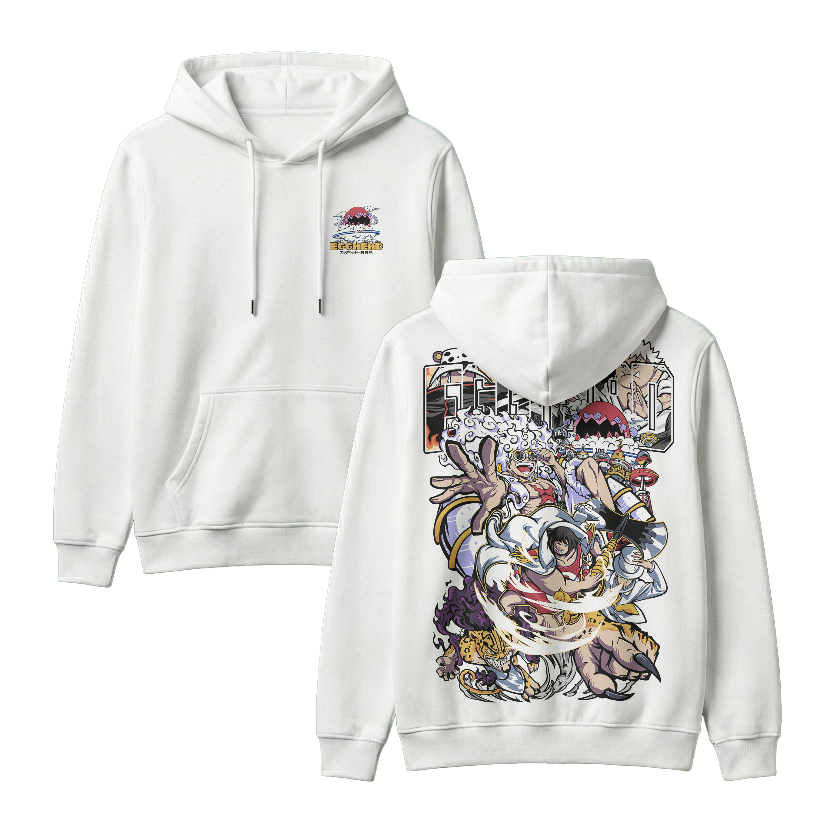 Anime One Piece Egghead Arc Pullover Hoodie - RZM013