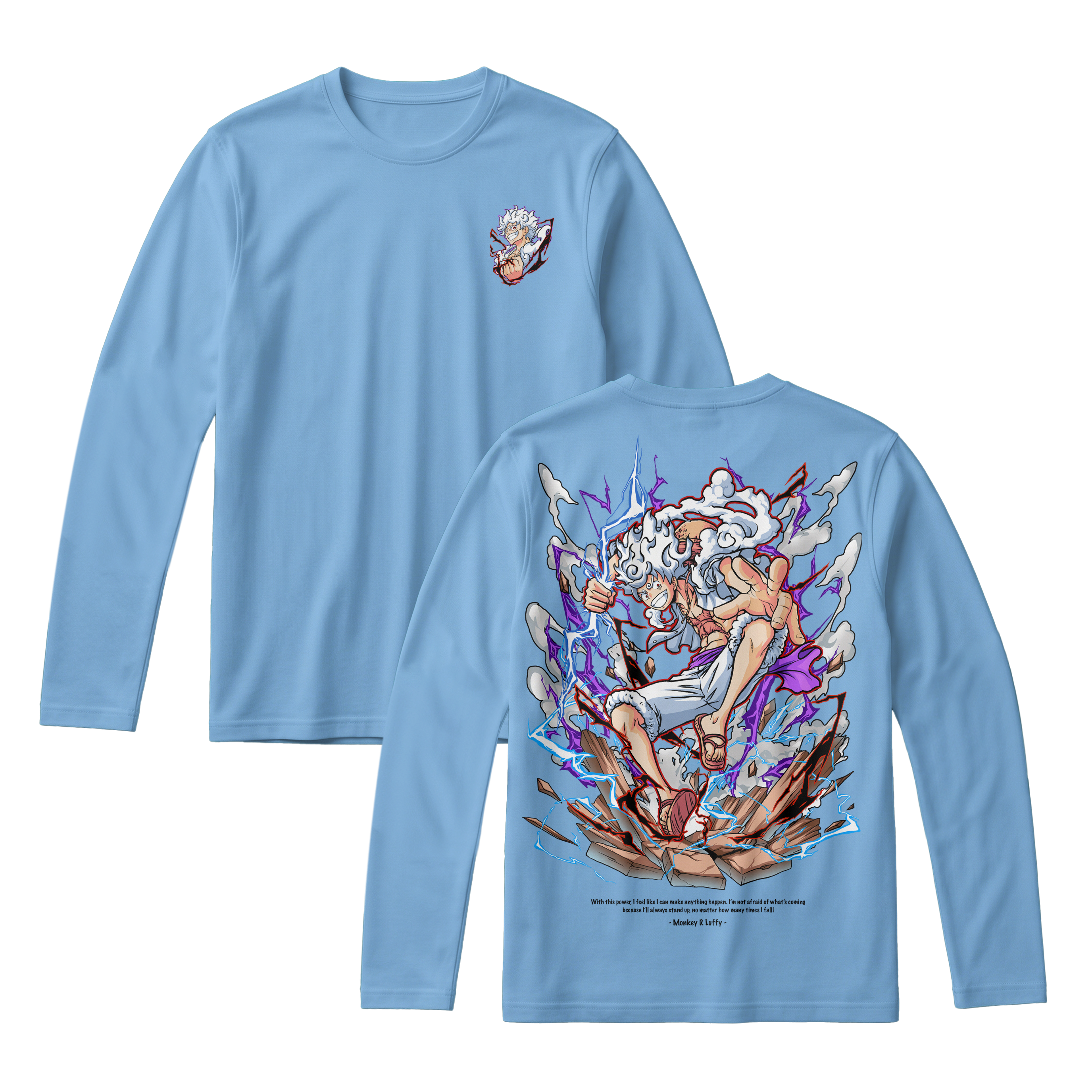 Anime One Piece Monkey D. Luffy Long Sleeve Tee - RZM001