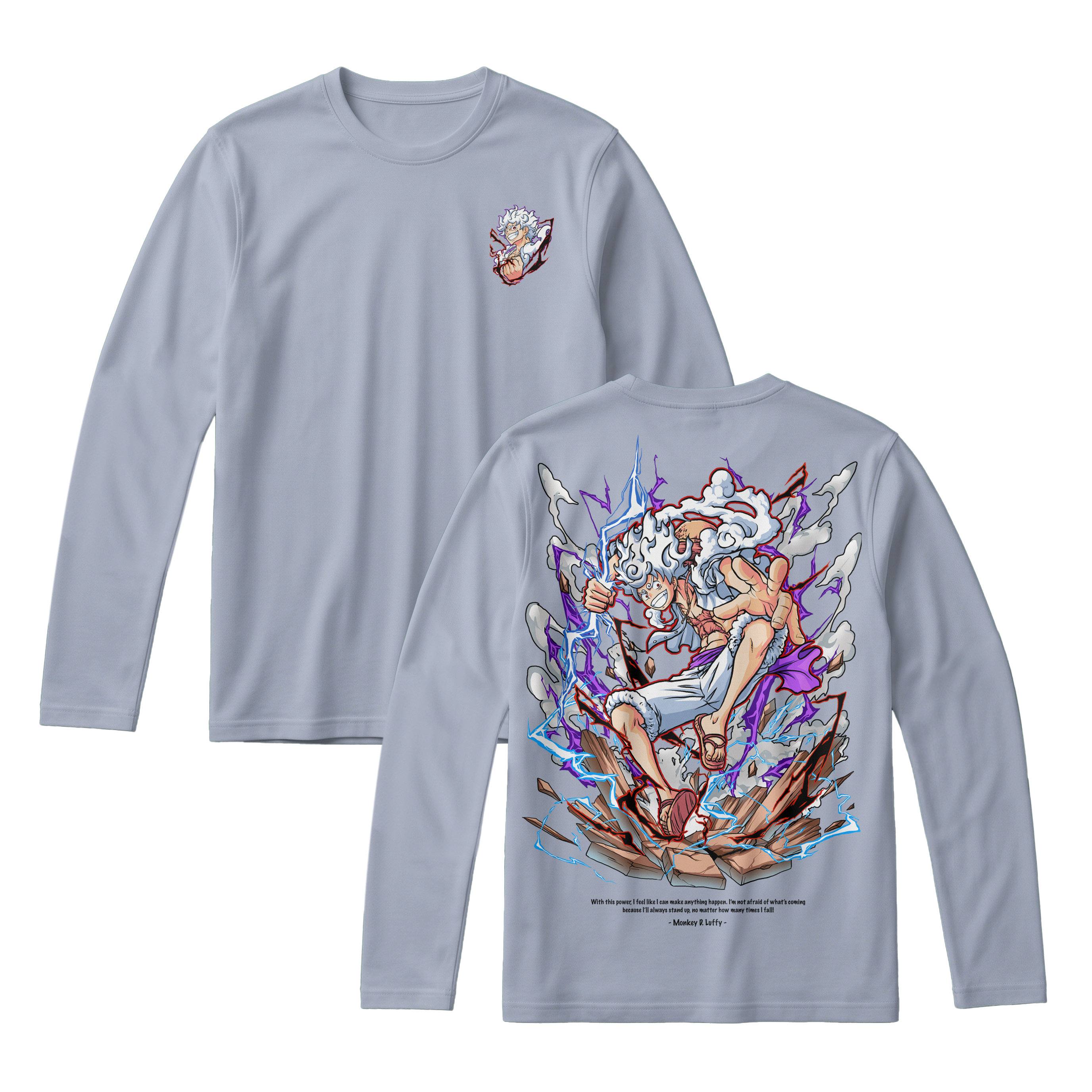 Anime One Piece Monkey D. Luffy Long Sleeve Tee - RZM001